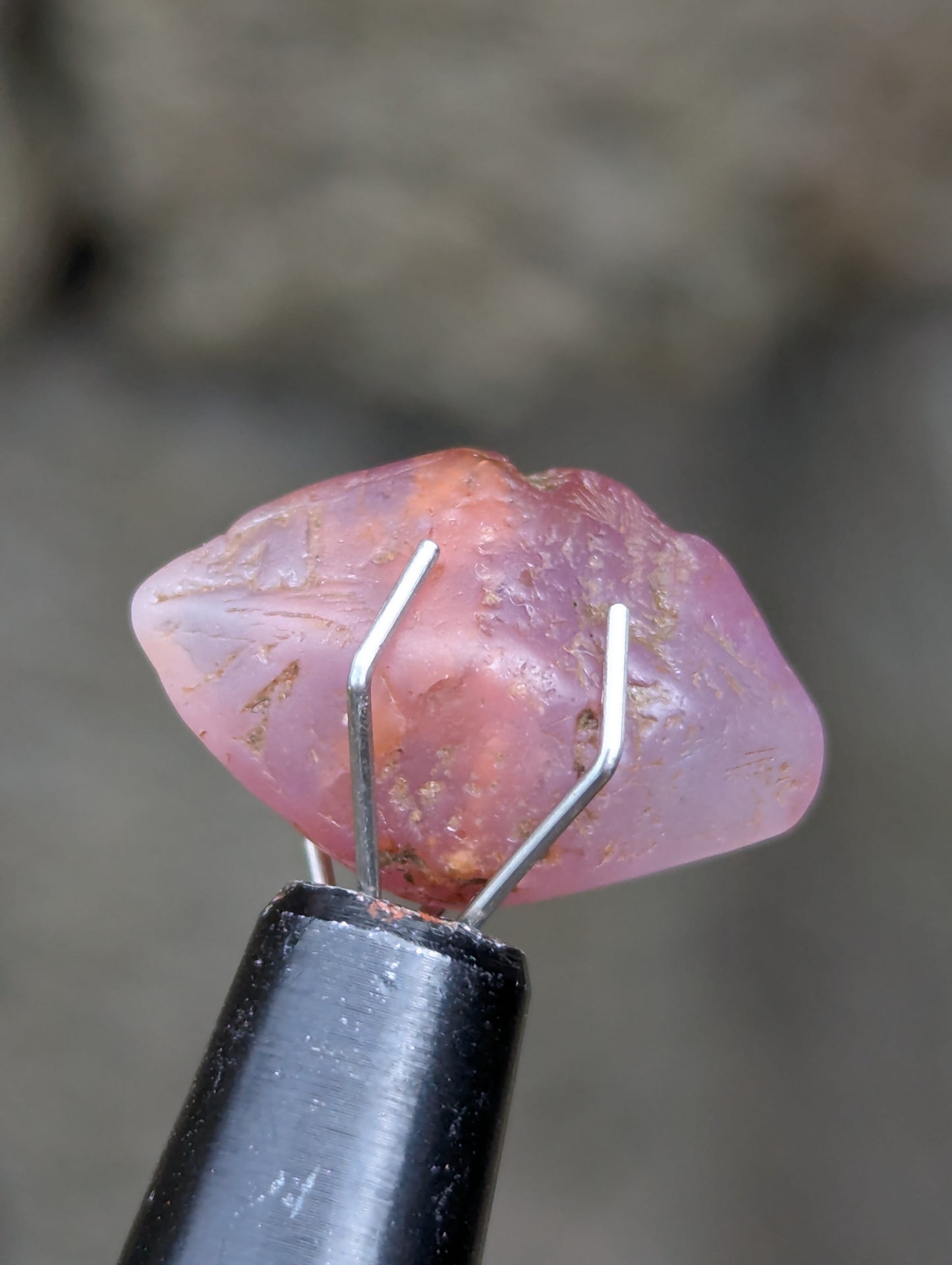 Natural Pink Sapphire Crystal 7.97 ct | Untreated Rough Sapphire | Lotus Pink Crystal | Ratnapura Sri Lanka Gemstone | Collector Specimen