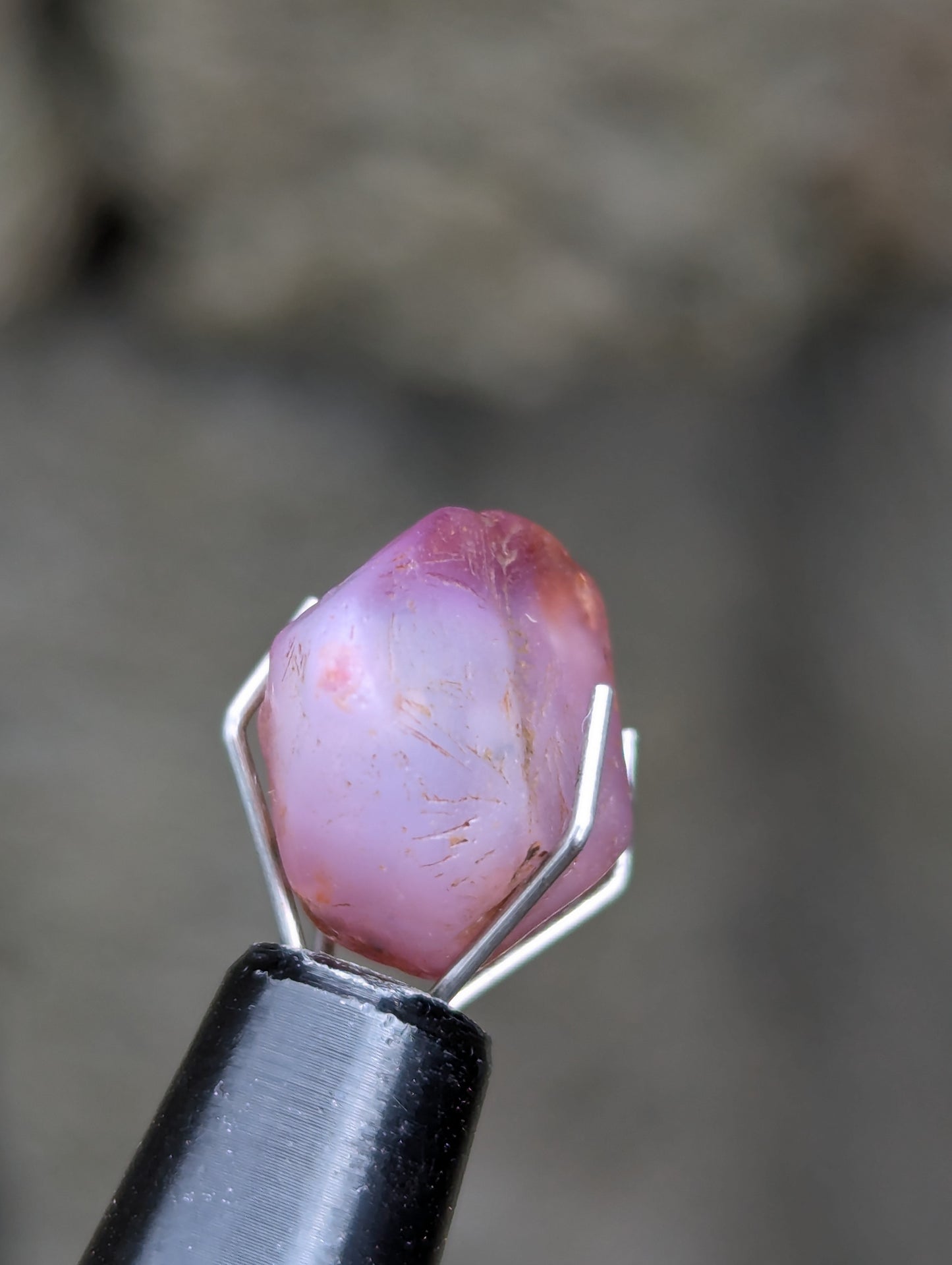 Natural Pink Sapphire Crystal 7.97 ct | Untreated Rough Sapphire | Lotus Pink Crystal | Ratnapura Sri Lanka Gemstone | Collector Specimen