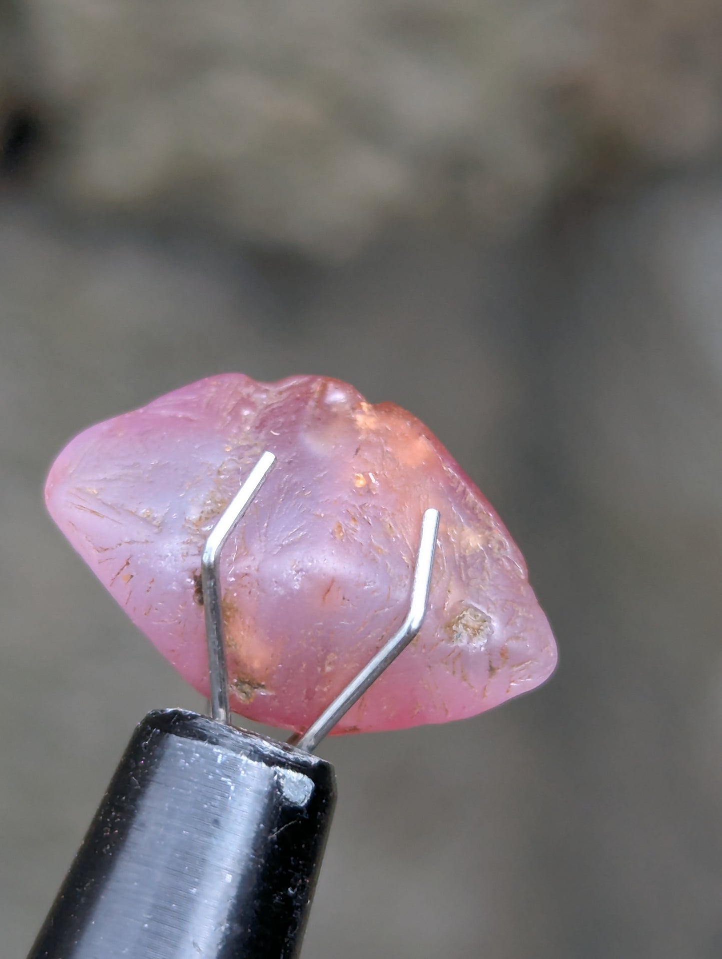 Natural Pink Sapphire Crystal 7.97 ct | Untreated Rough Sapphire | Lotus Pink Crystal | Ratnapura Sri Lanka Gemstone | Collector Specimen