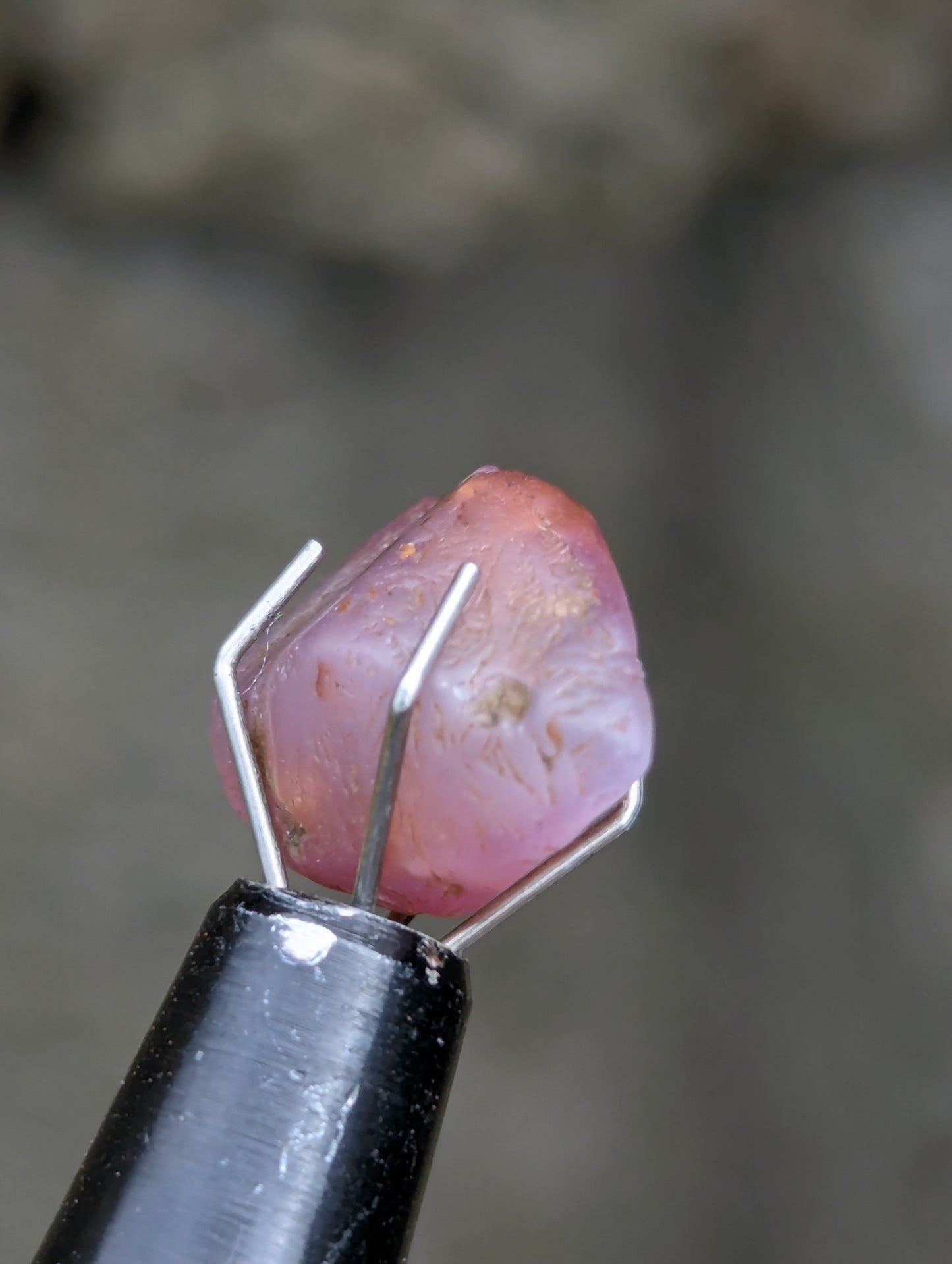 Natural Pink Sapphire Crystal 7.97 ct | Untreated Rough Sapphire | Lotus Pink Crystal | Ratnapura Sri Lanka Gemstone | Collector Specimen