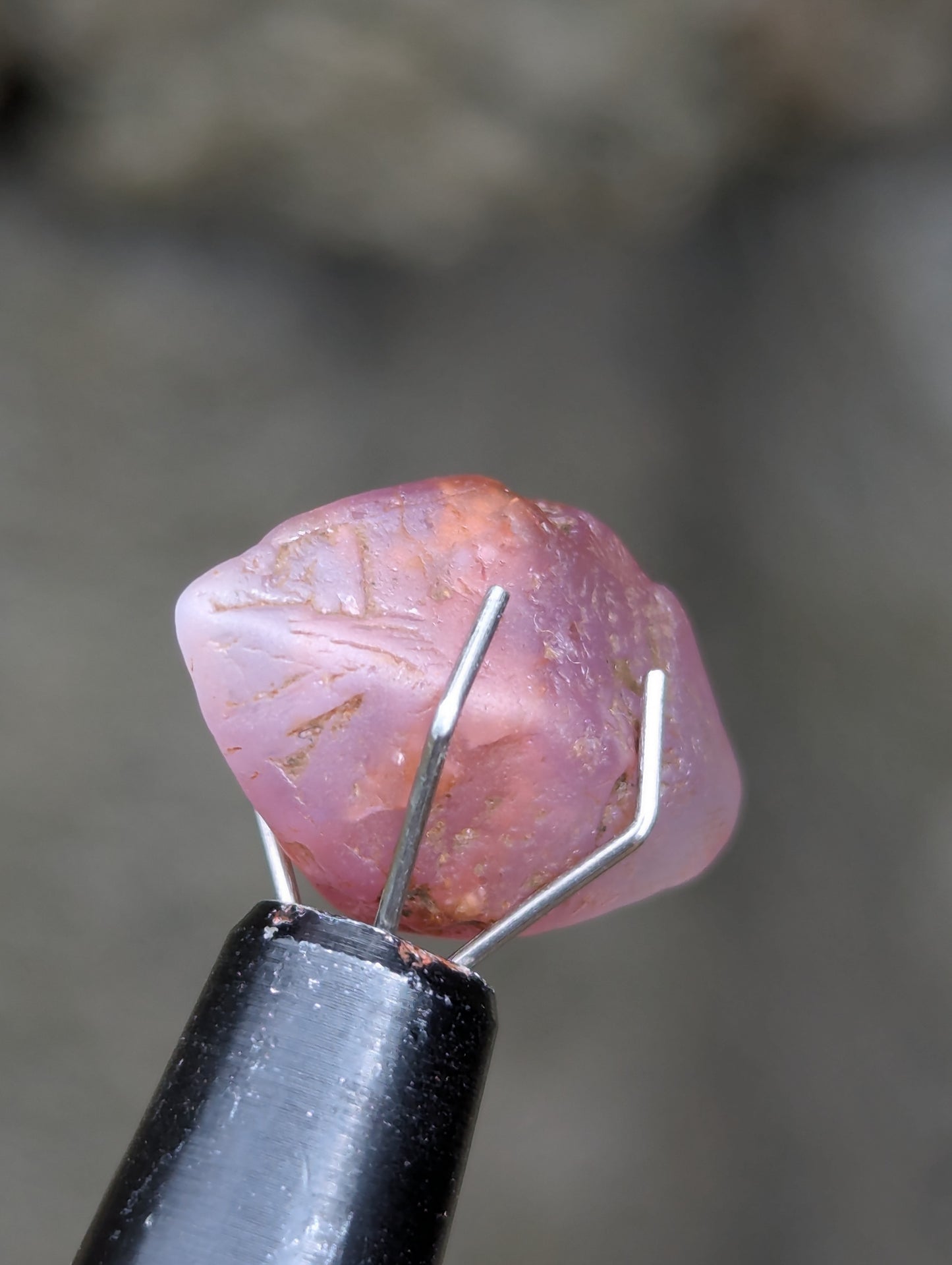 Natural Pink Sapphire Crystal 7.97 ct | Untreated Rough Sapphire | Lotus Pink Crystal | Ratnapura Sri Lanka Gemstone | Collector Specimen