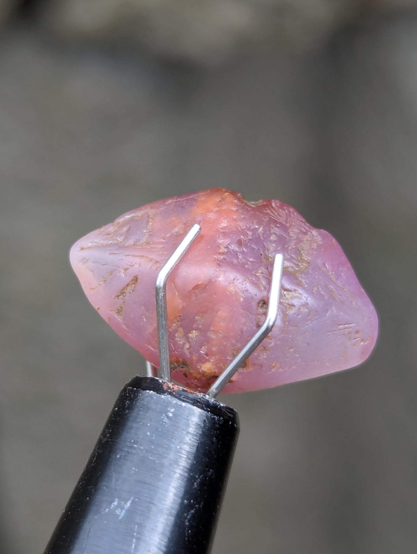 Natural Pink Sapphire Crystal 7.97 ct | Untreated Rough Sapphire | Lotus Pink Crystal | Ratnapura Sri Lanka Gemstone | Collector Specimen