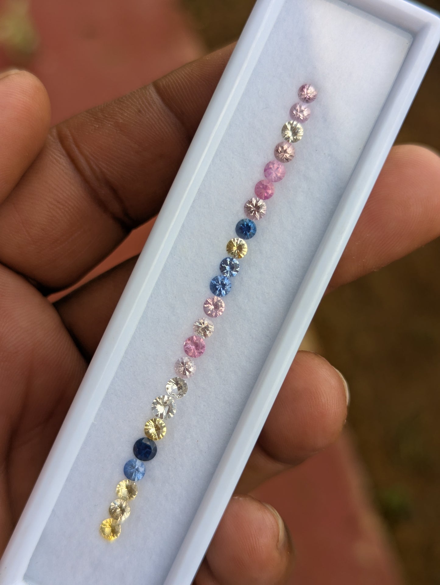 Natural Multi-Color Sapphire Parcel – 3.06 Carats | 25 Pieces | 3mm Round Sapphires