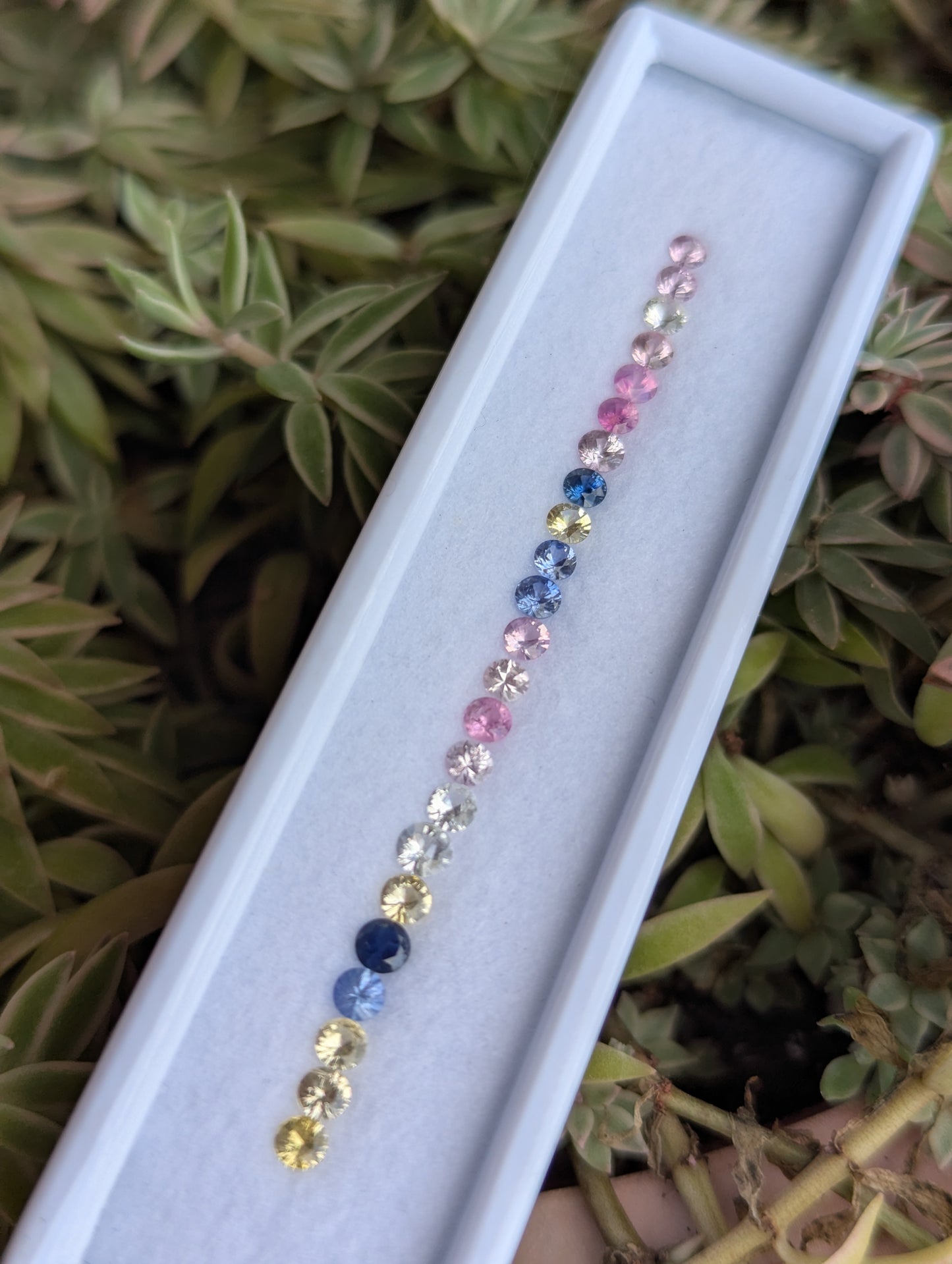Natural Multi-Color Sapphire Parcel – 3.06 Carats | 25 Pieces | 3mm Round Sapphires