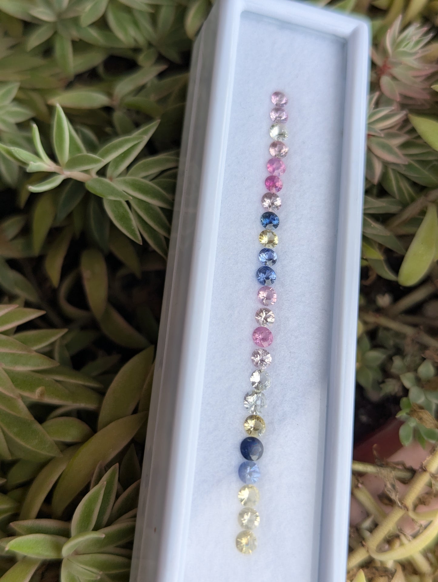 Natural Multi-Color Sapphire Parcel – 3.06 Carats | 25 Pieces | 3mm Round Sapphires