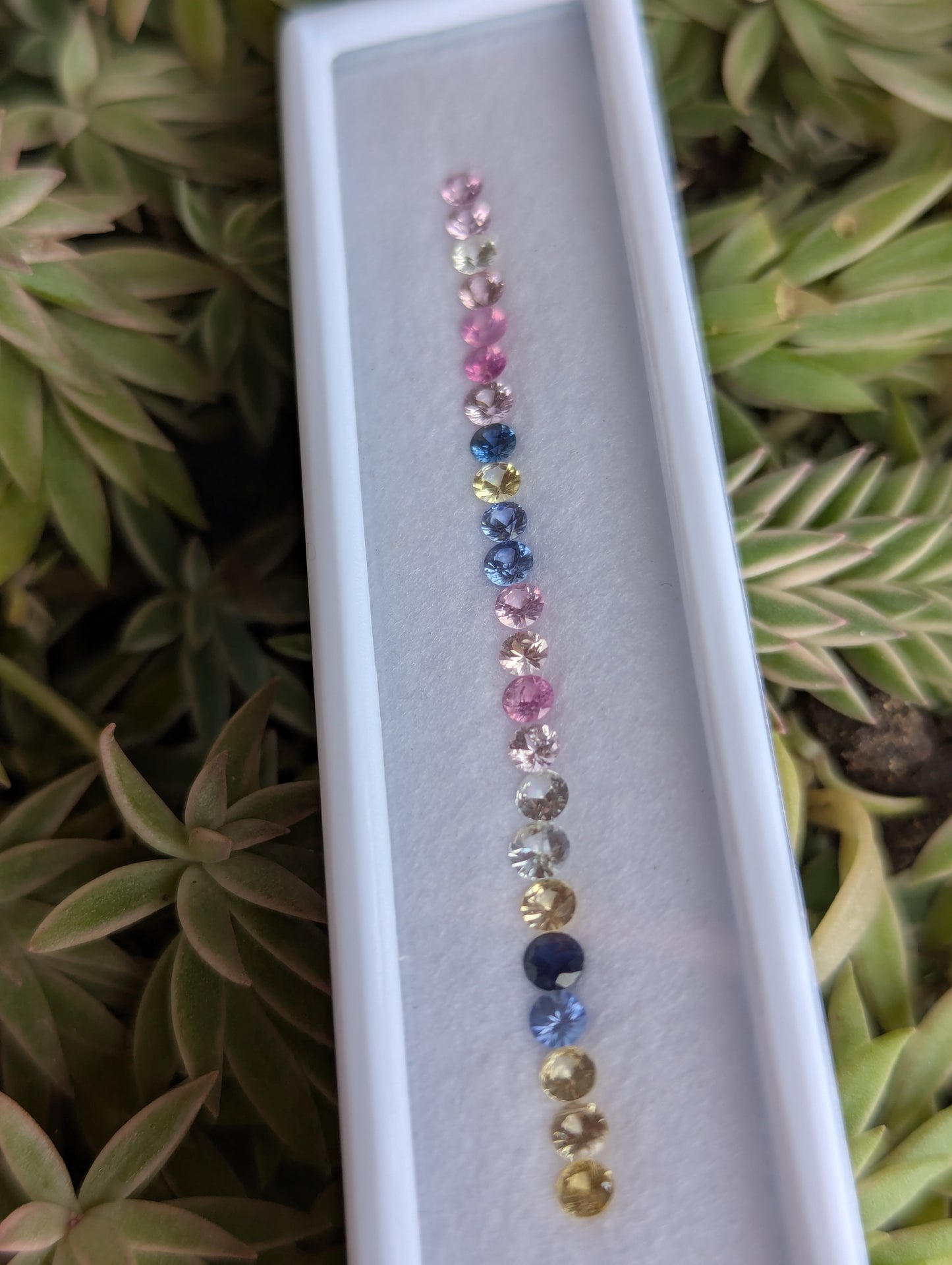 Natural Multi-Color Sapphire Parcel – 3.06 Carats | 25 Pieces | 3mm Round Sapphires