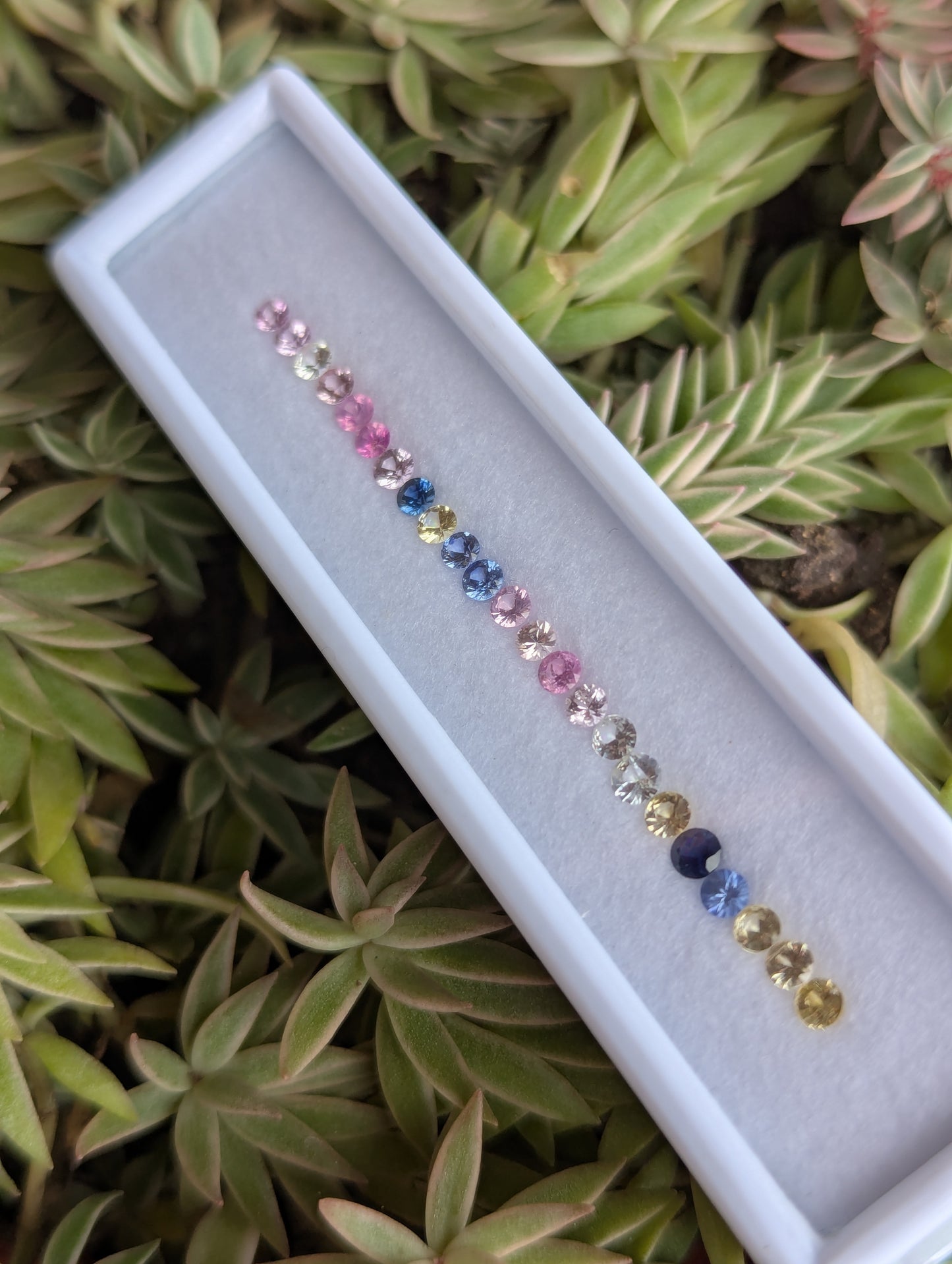 Natural Multi-Color Sapphire Parcel – 3.06 Carats | 25 Pieces | 3mm Round Sapphires