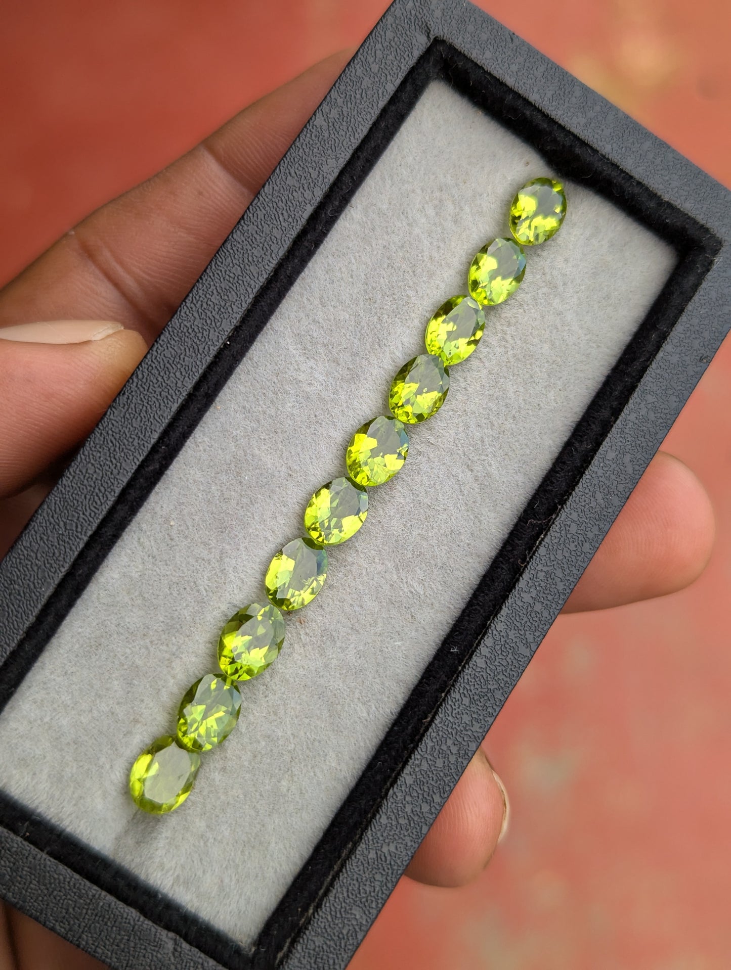 Natural Peridot Parcel – 60 Carats | 56 Oval Cut Gemstones | VVS–VS Clarity