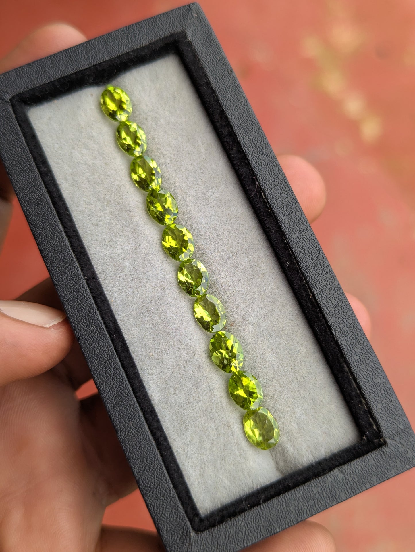 Natural Peridot Parcel – 60 Carats | 56 Oval Cut Gemstones | VVS–VS Clarity