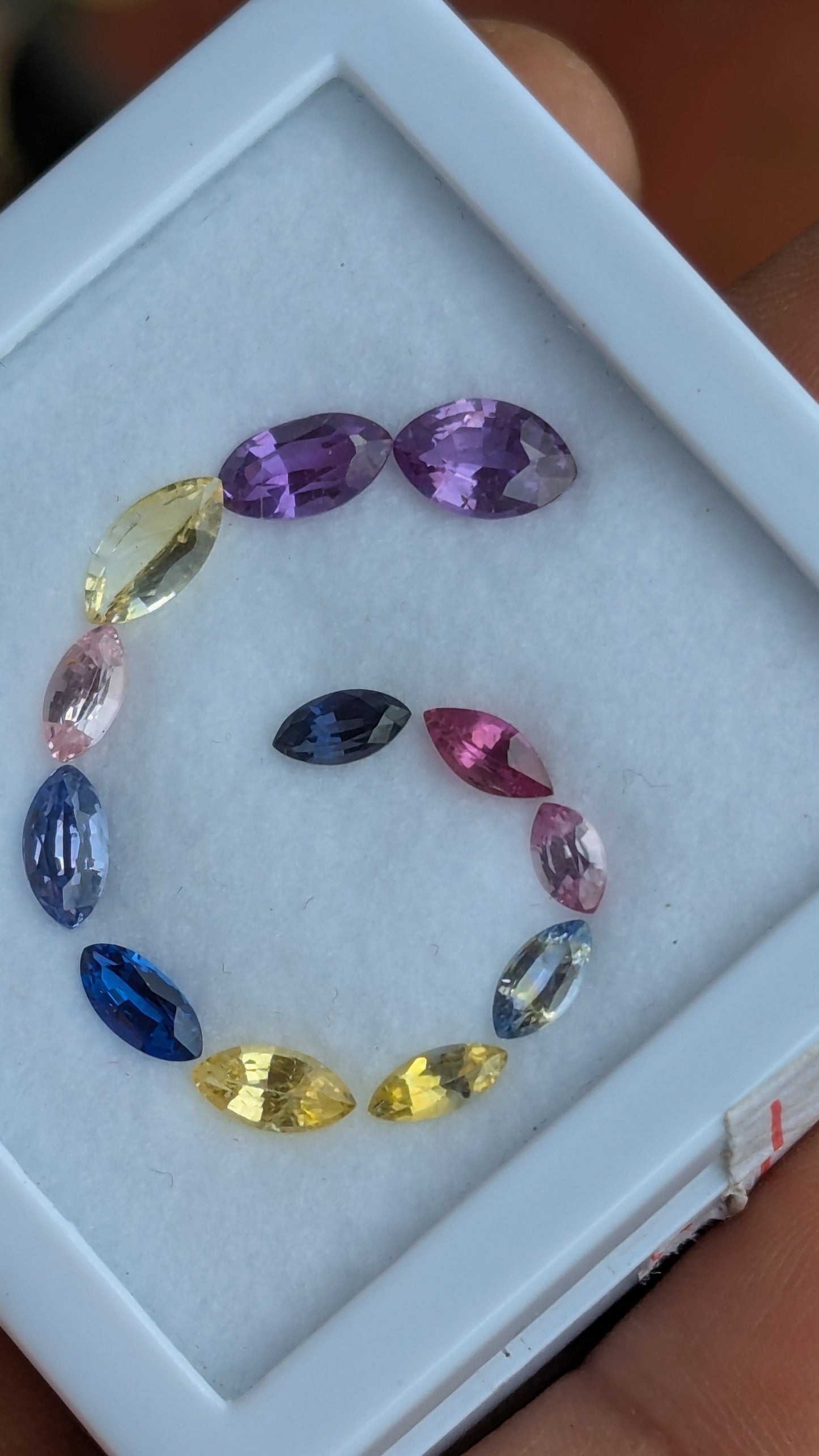 Natural Multi-Color Marquise Sapphire Set – 5.21ct