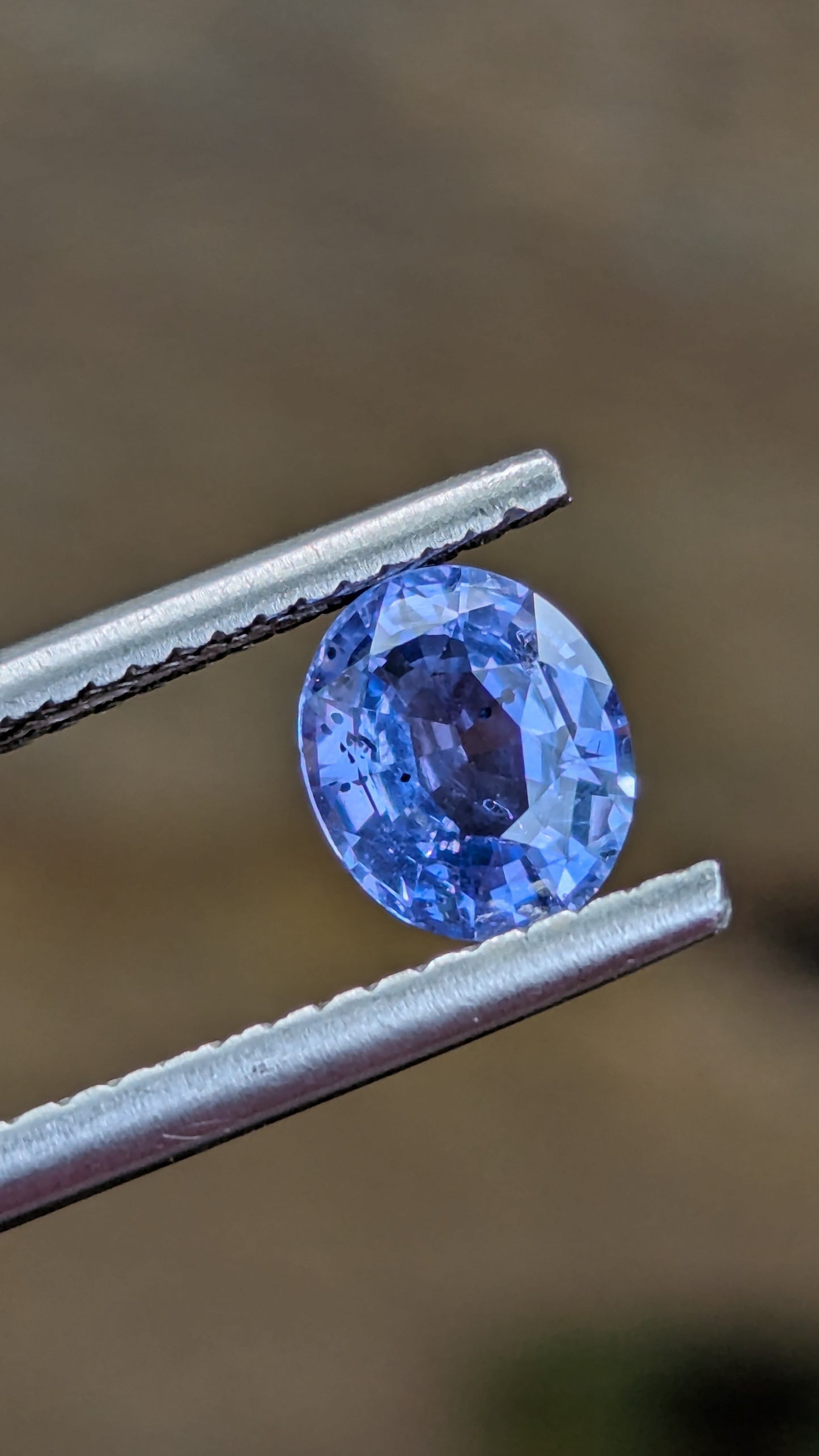 Natural Unheated Pastel Blue Sapphire