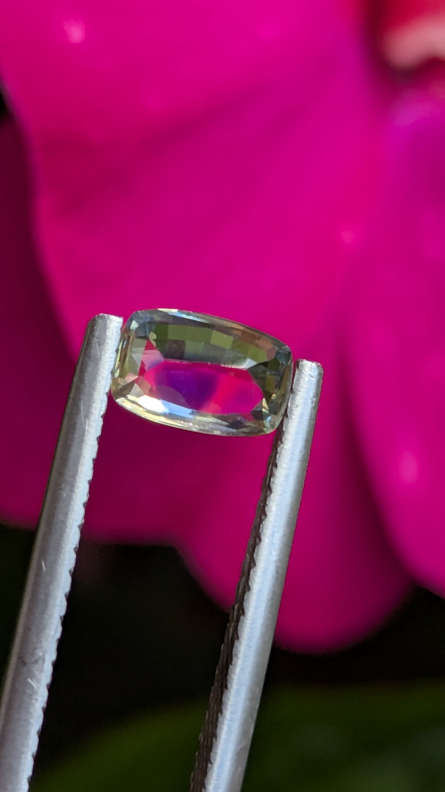 Natural Ceylon Bi-Color Sapphire 0.80 Ct Cushion Cut | Blue & Yellow Heated Sapphire