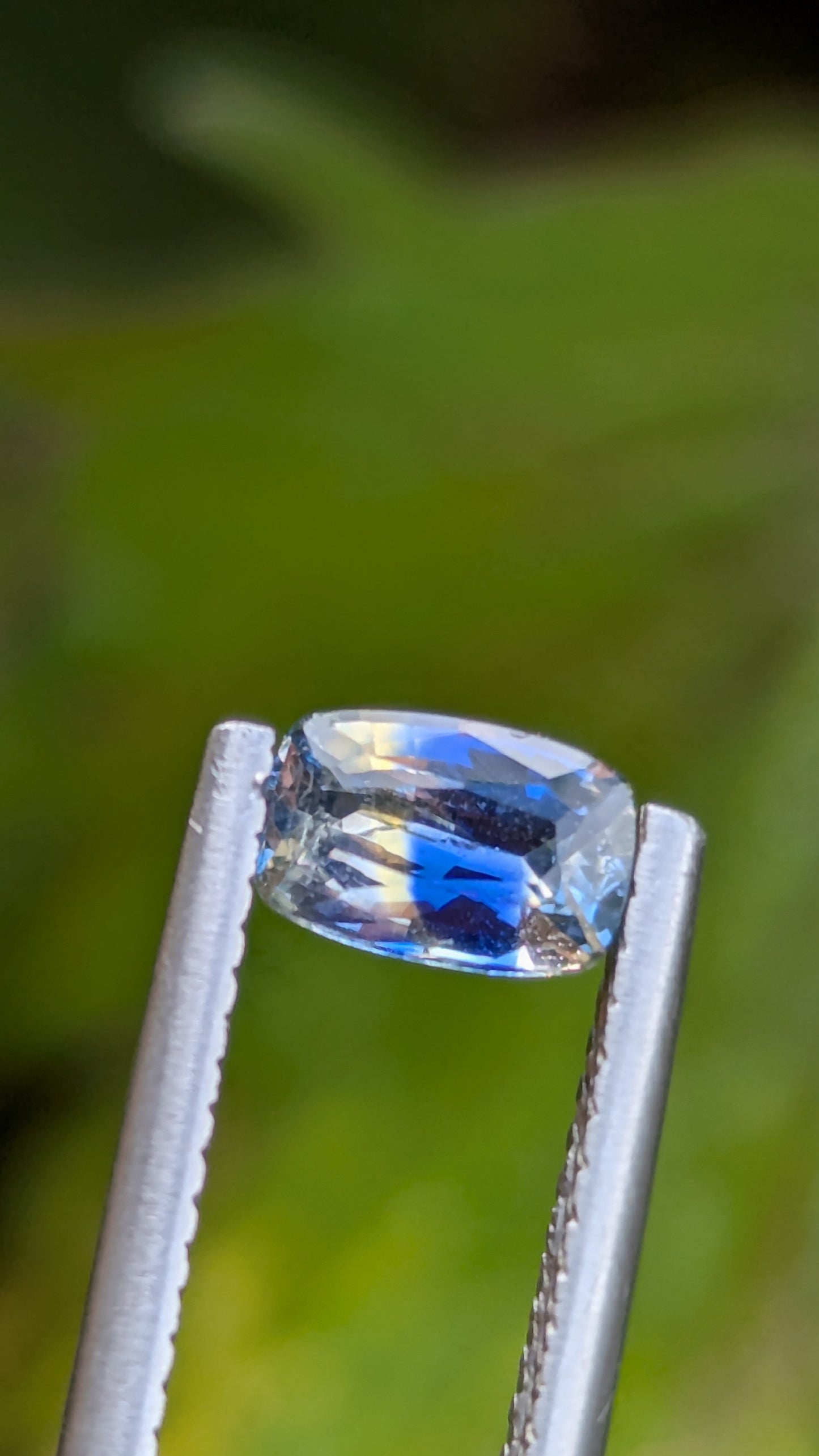 Natural Ceylon Bi-Color Sapphire 0.80 Ct Cushion Cut | Blue & Yellow Heated Sapphire