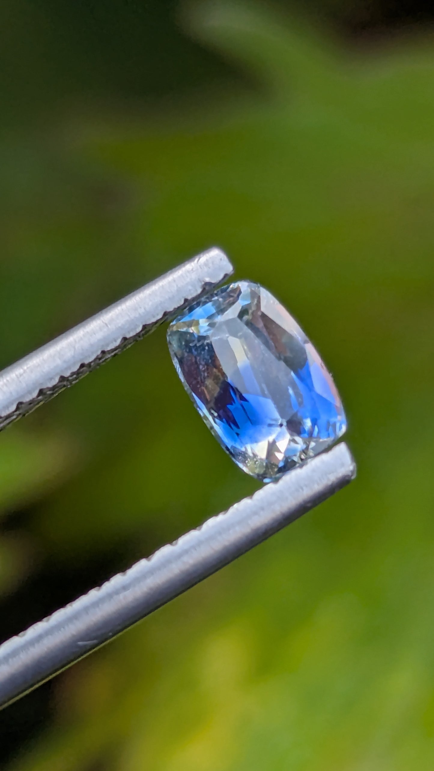 Natural Ceylon Bi-Color Sapphire 0.80 Ct Cushion Cut | Blue & Yellow Heated Sapphire
