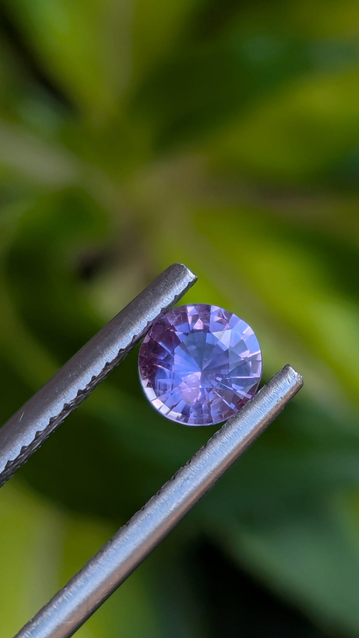 Natural Ceylon Lavender Sapphire – 0.60 Ct Round 5.2mm | Heated | Eye Clean | Rakwana, Sri Lanka