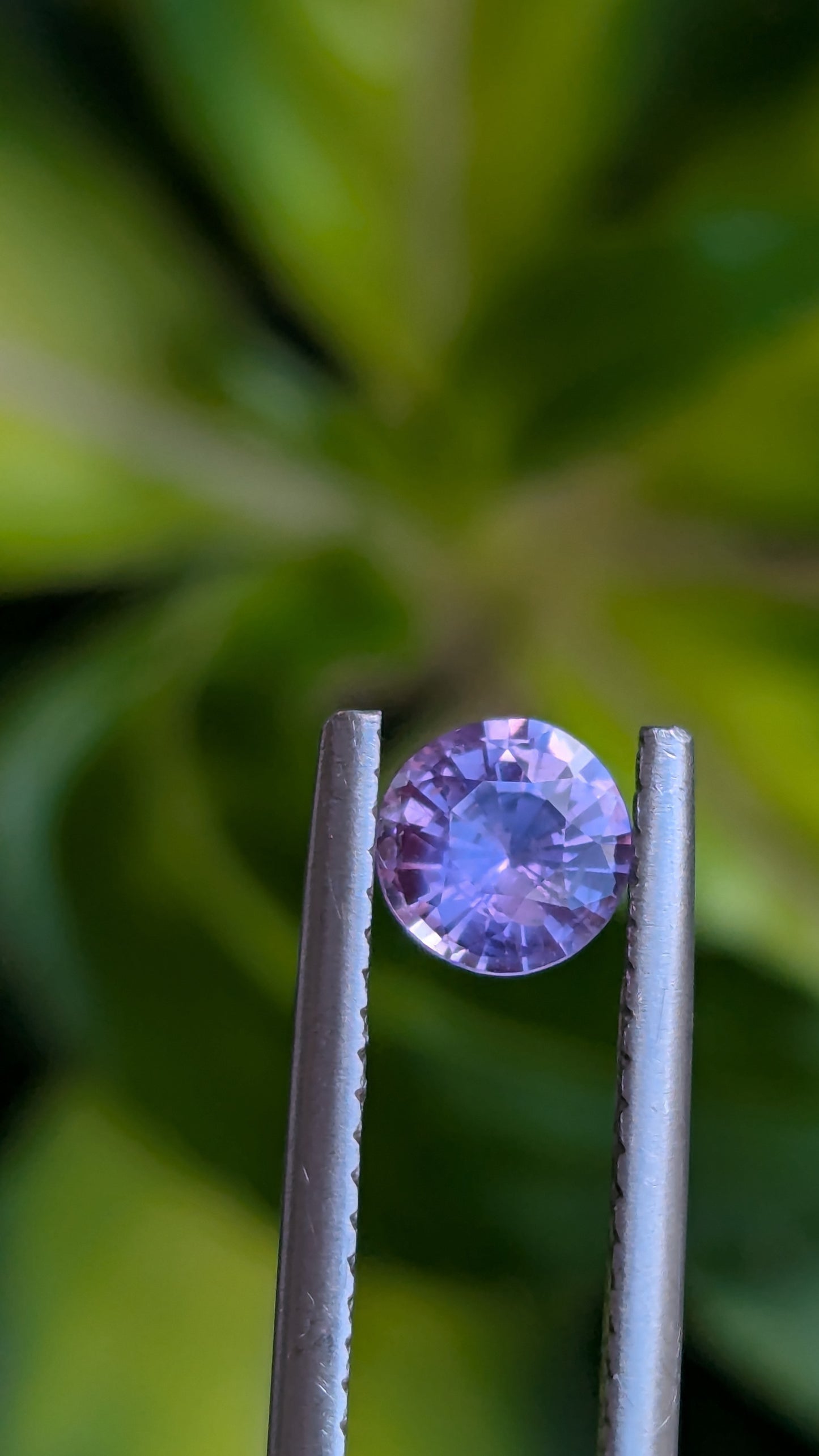 Natural Ceylon Lavender Sapphire – 0.60 Ct Round 5.2mm | Heated | Eye Clean | Rakwana, Sri Lanka