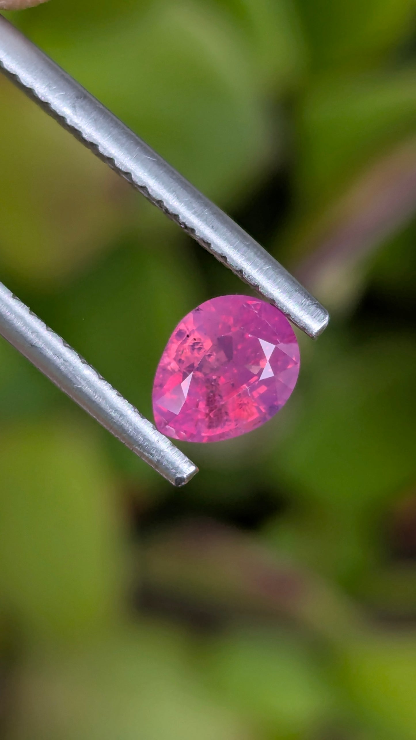 Natural Unheated Padparadscha Color Smoky Sapphire 0.99 Ct Pear Cut