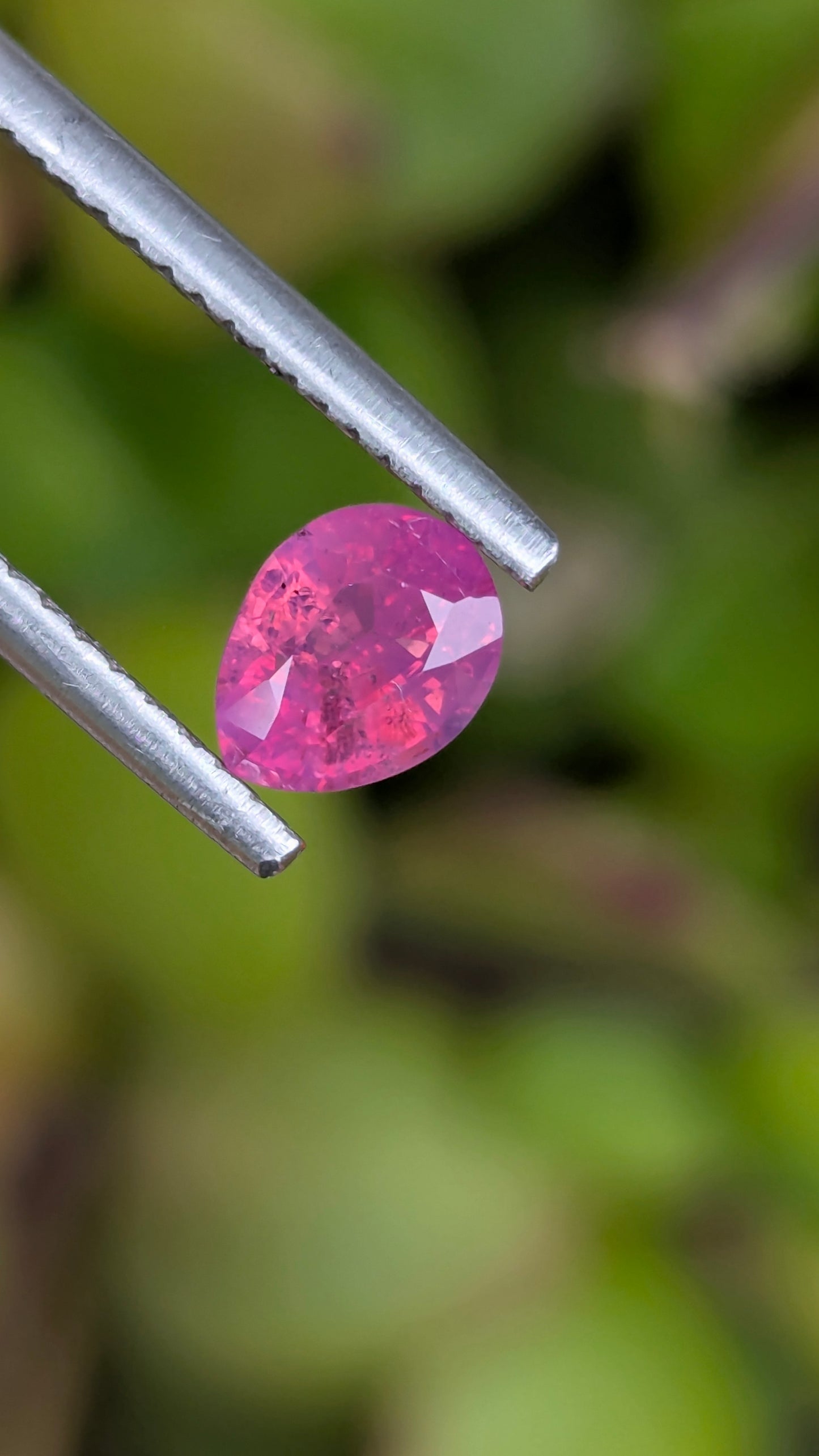Natural Unheated Padparadscha Color Smoky Sapphire 0.99 Ct Pear Cut