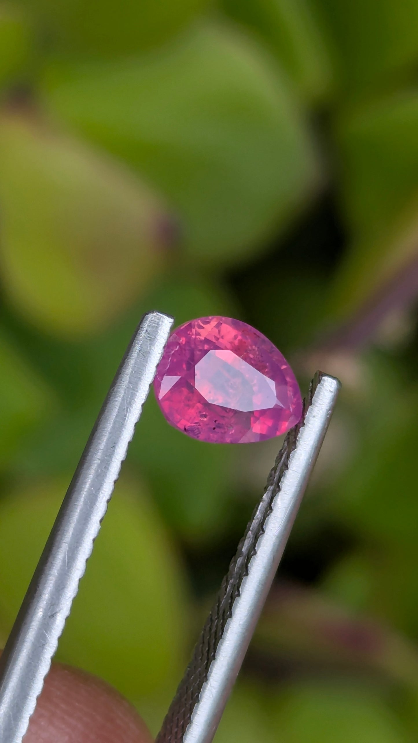 Natural Unheated Padparadscha Color Smoky Sapphire 0.99 Ct Pear Cut