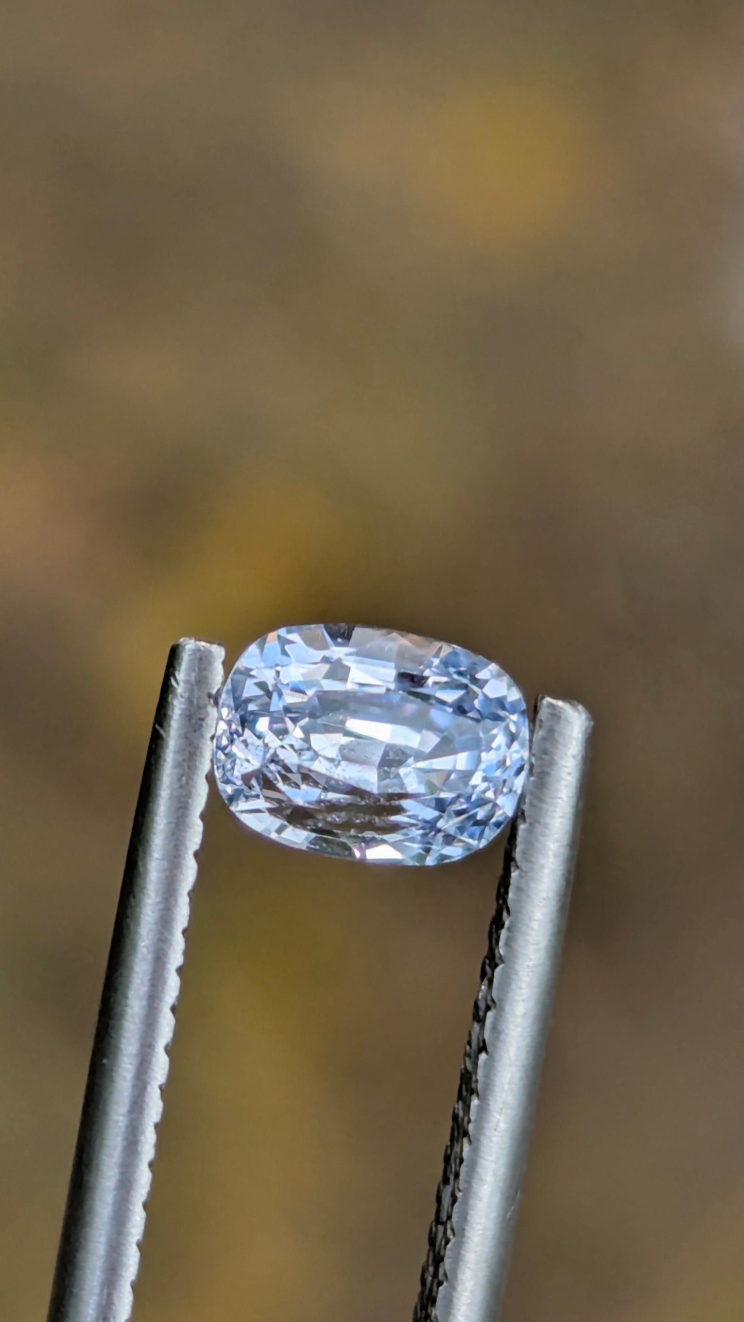 Natural White Sapphire 1.19 Ct | Oval Cut | VVS | Ceylon Gemstone