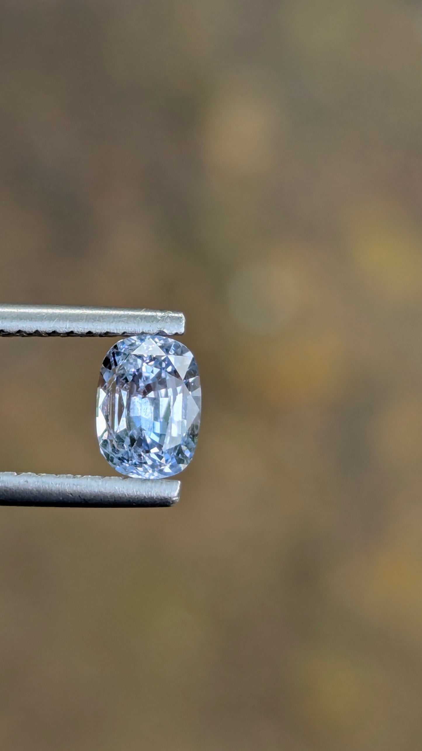 Natural White Sapphire 1.19 Ct | Oval Cut | VVS | Ceylon Gemstone