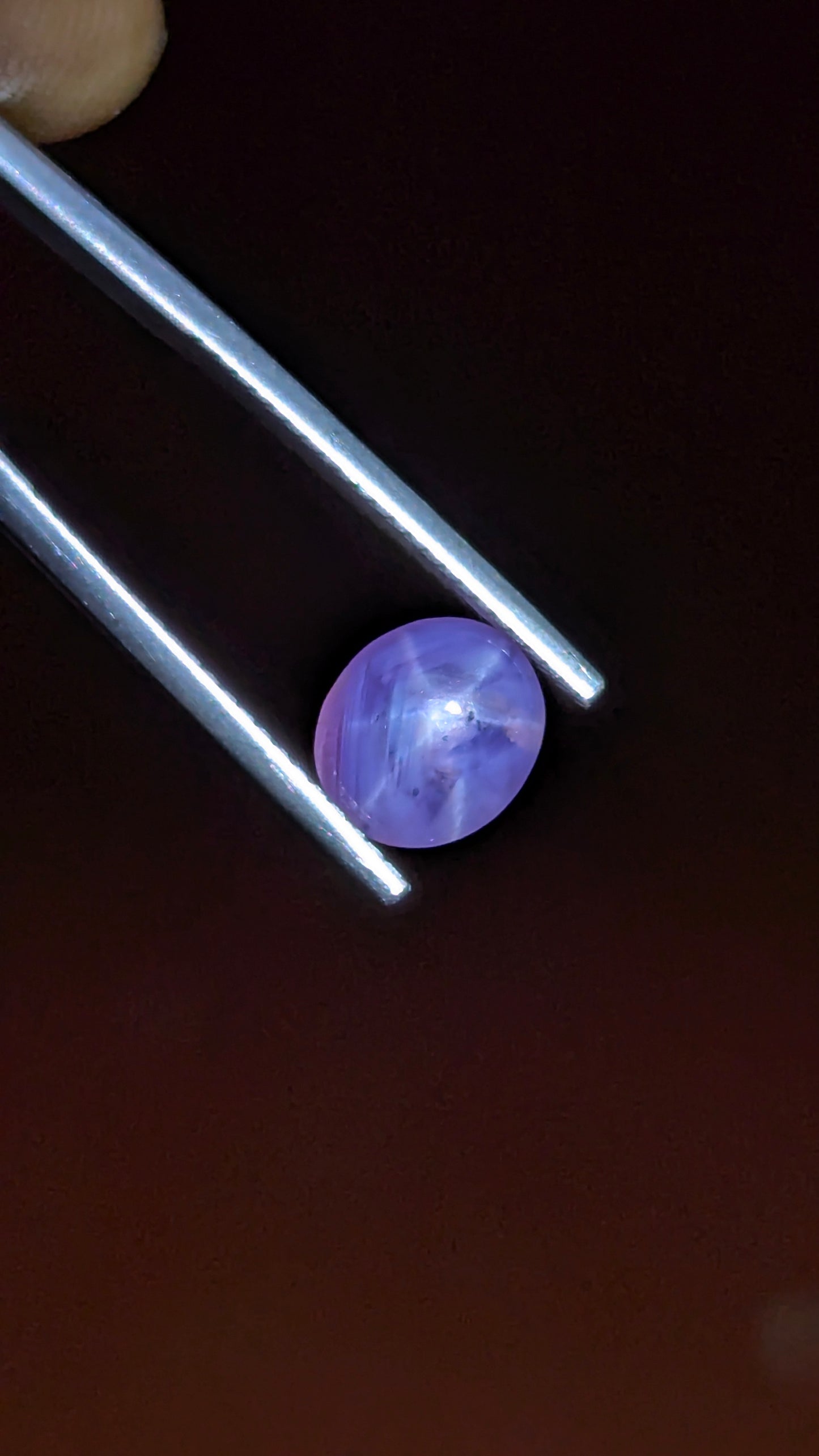Natural Purple Star Sapphire 2.57 Ct | Oval Cabochon | Sri Lanka