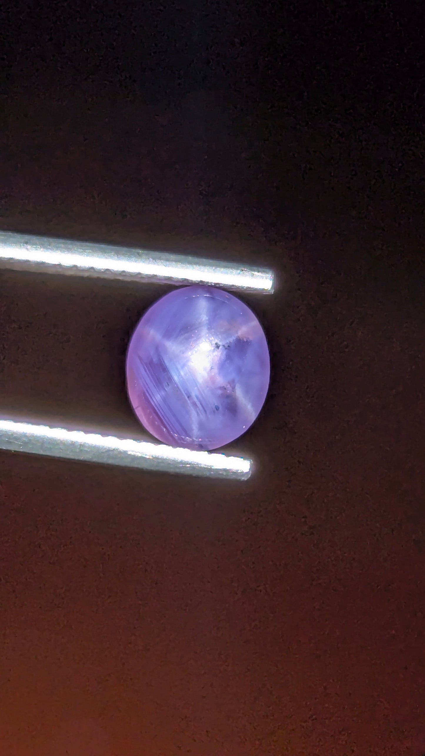 Natural Purple Star Sapphire 2.57 Ct | Oval Cabochon | Sri Lanka