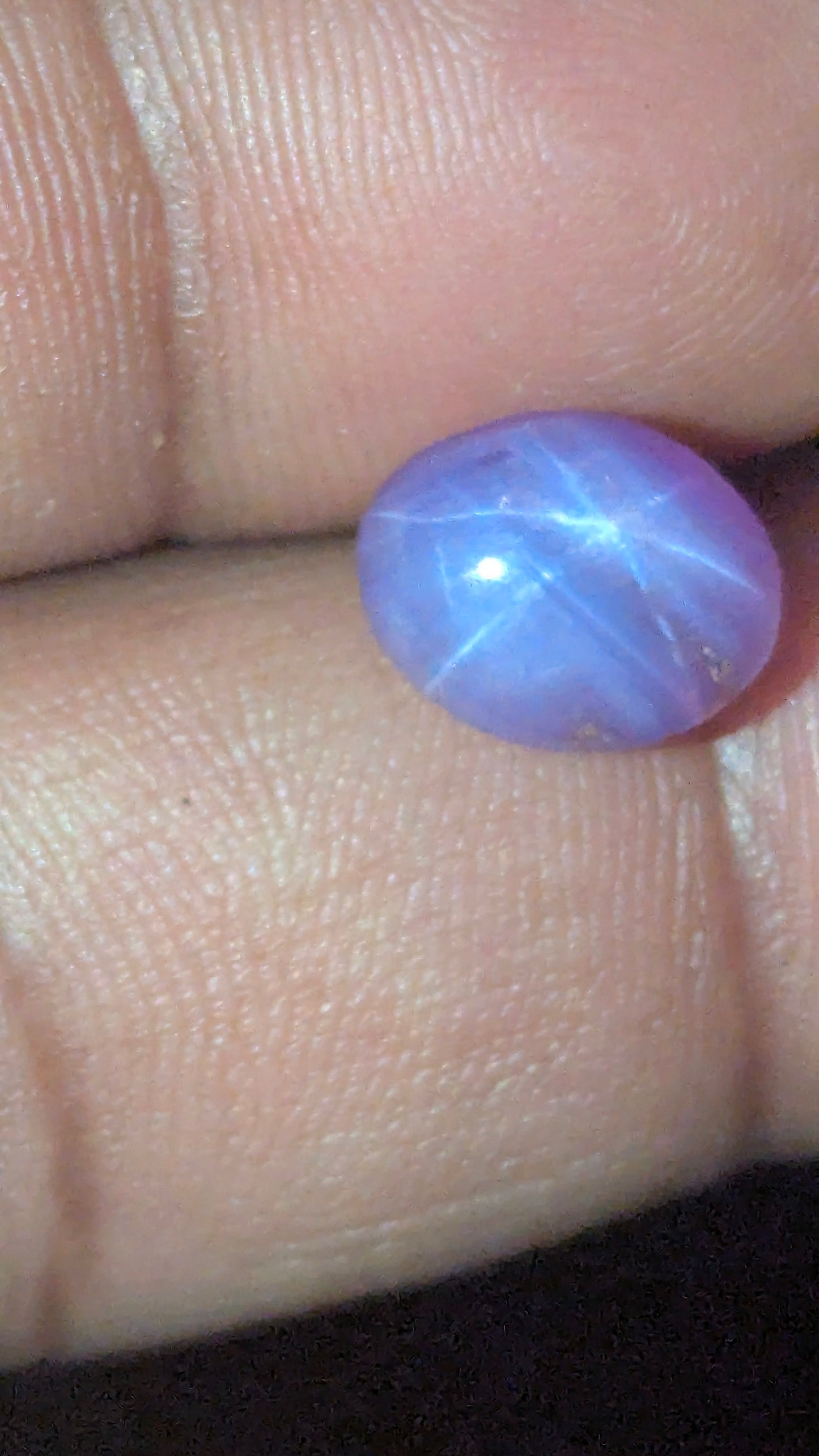 Natural 6-Ray Blue-Violet Star Sapphire 6.48 Ct | Unheated | Sri Lanka
