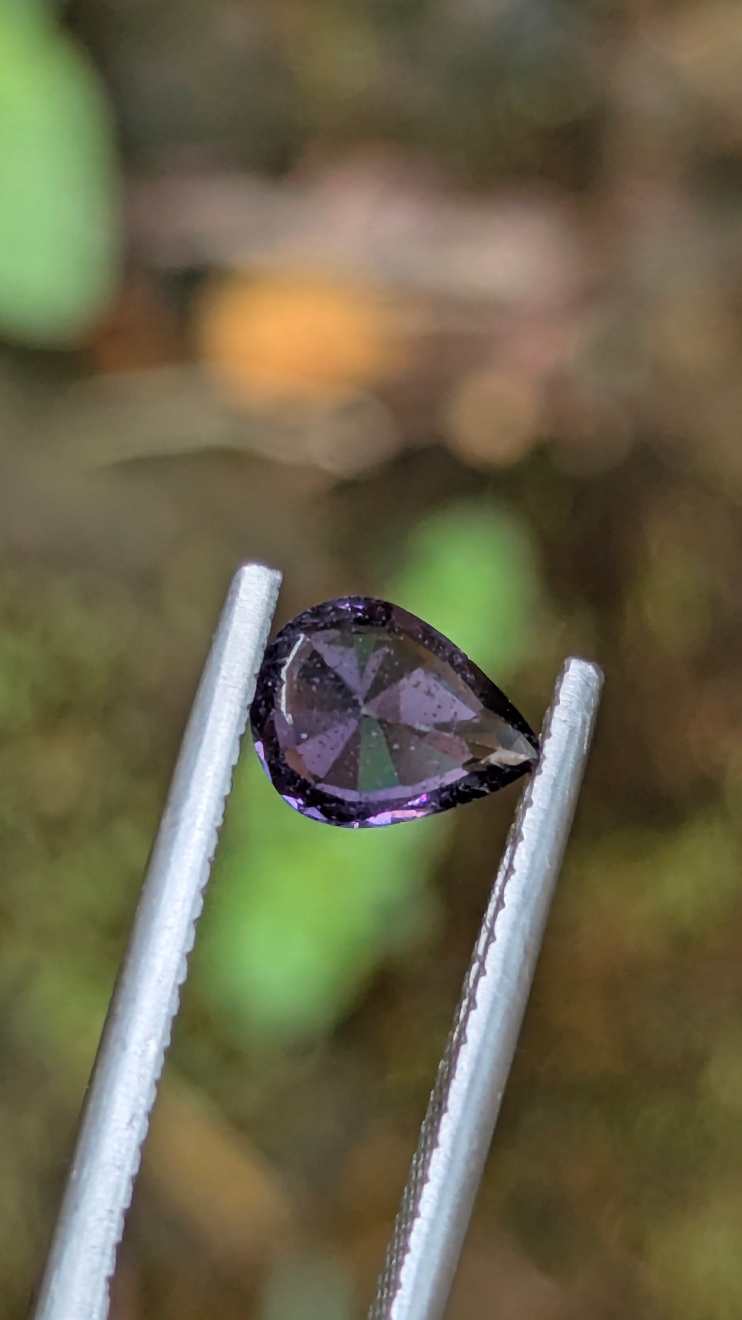 Natural Purple Spinel 1.06 Ct Pear Cut – Unheated & Untreated
