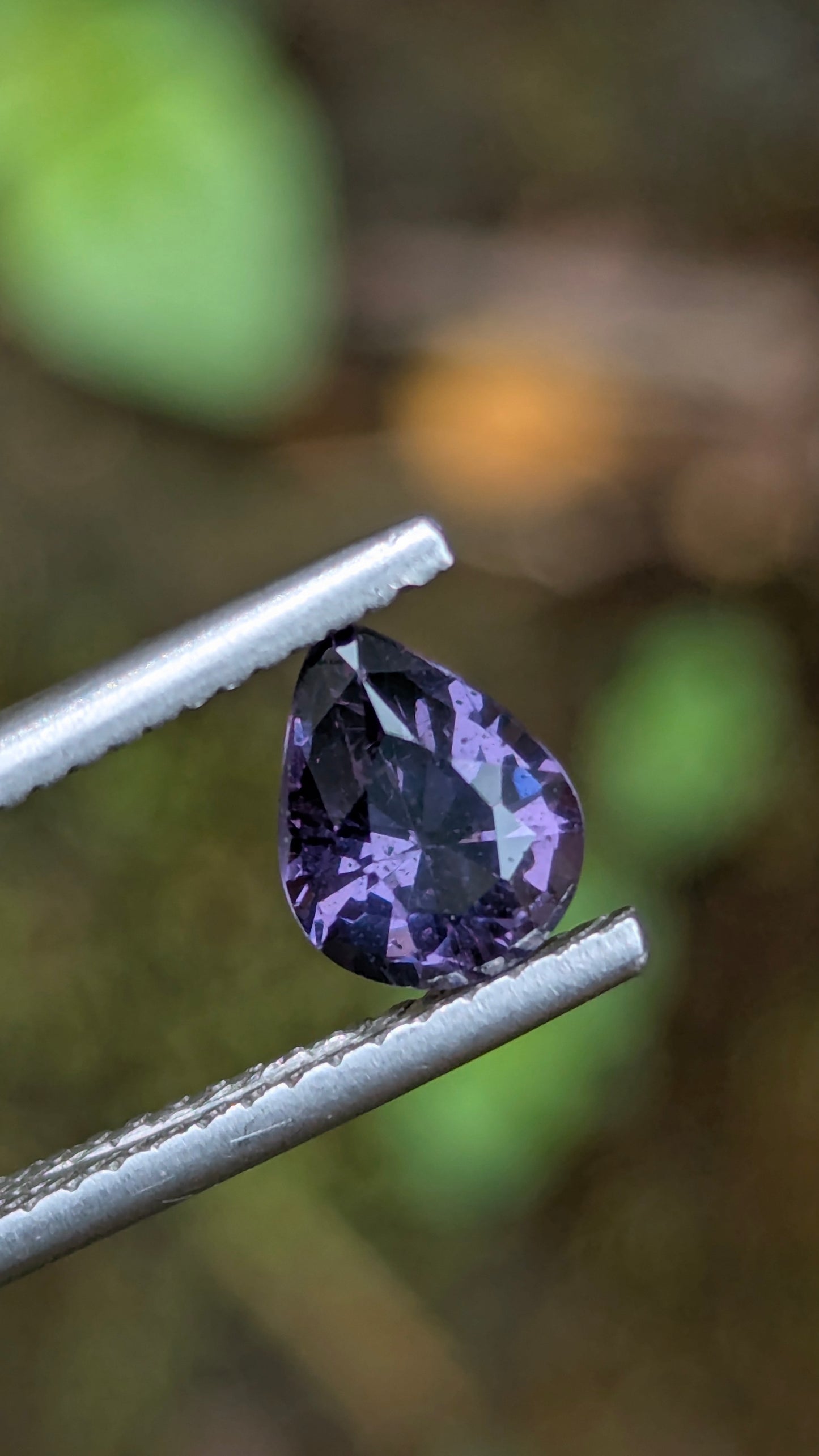 Natural Purple Spinel 1.06 Ct Pear Cut – Unheated & Untreated