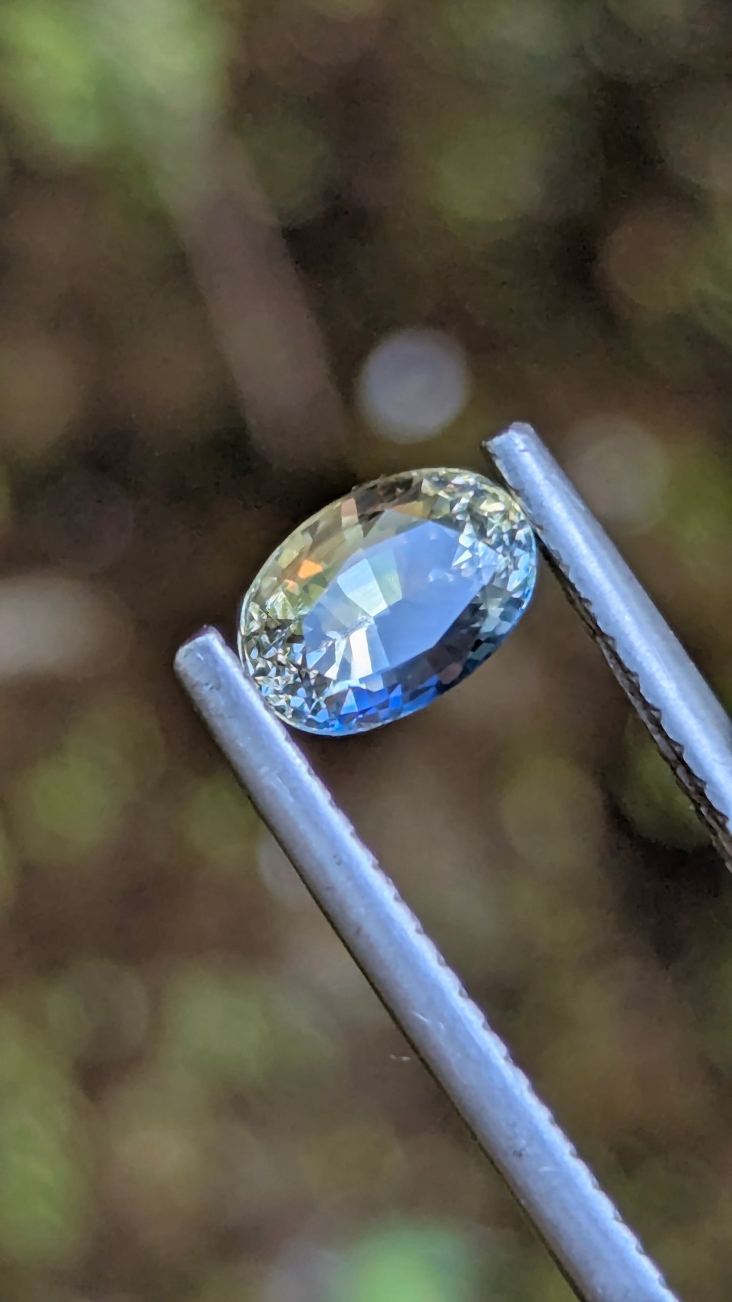 Natural Bi-Colour Sapphire – 1.10 ct Unheated Ceylon Oval Gemstone