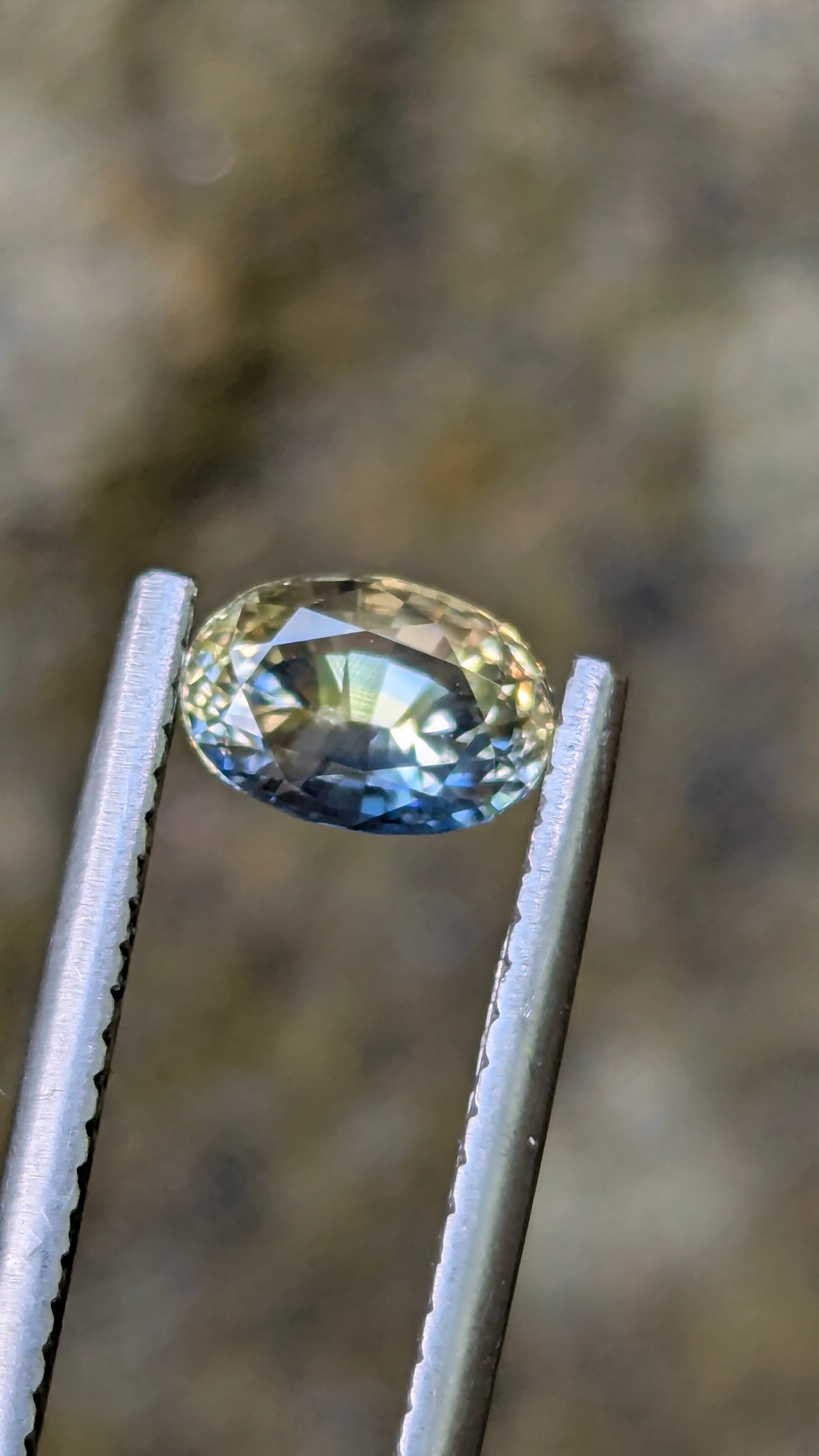 Natural Bi-Colour Sapphire – 1.10 ct Unheated Ceylon Oval Gemstone