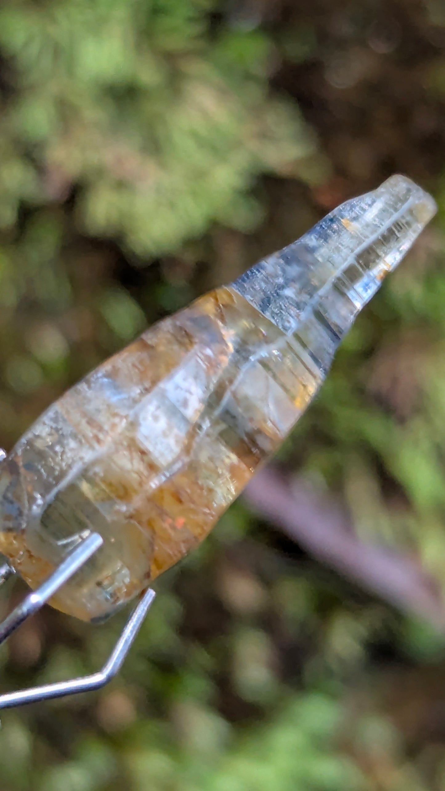 Natural Bi-Colour Sapphire Crystal – 7.00 ct Rare Skeletal Crystal | Unheated Ceylon Sapphire