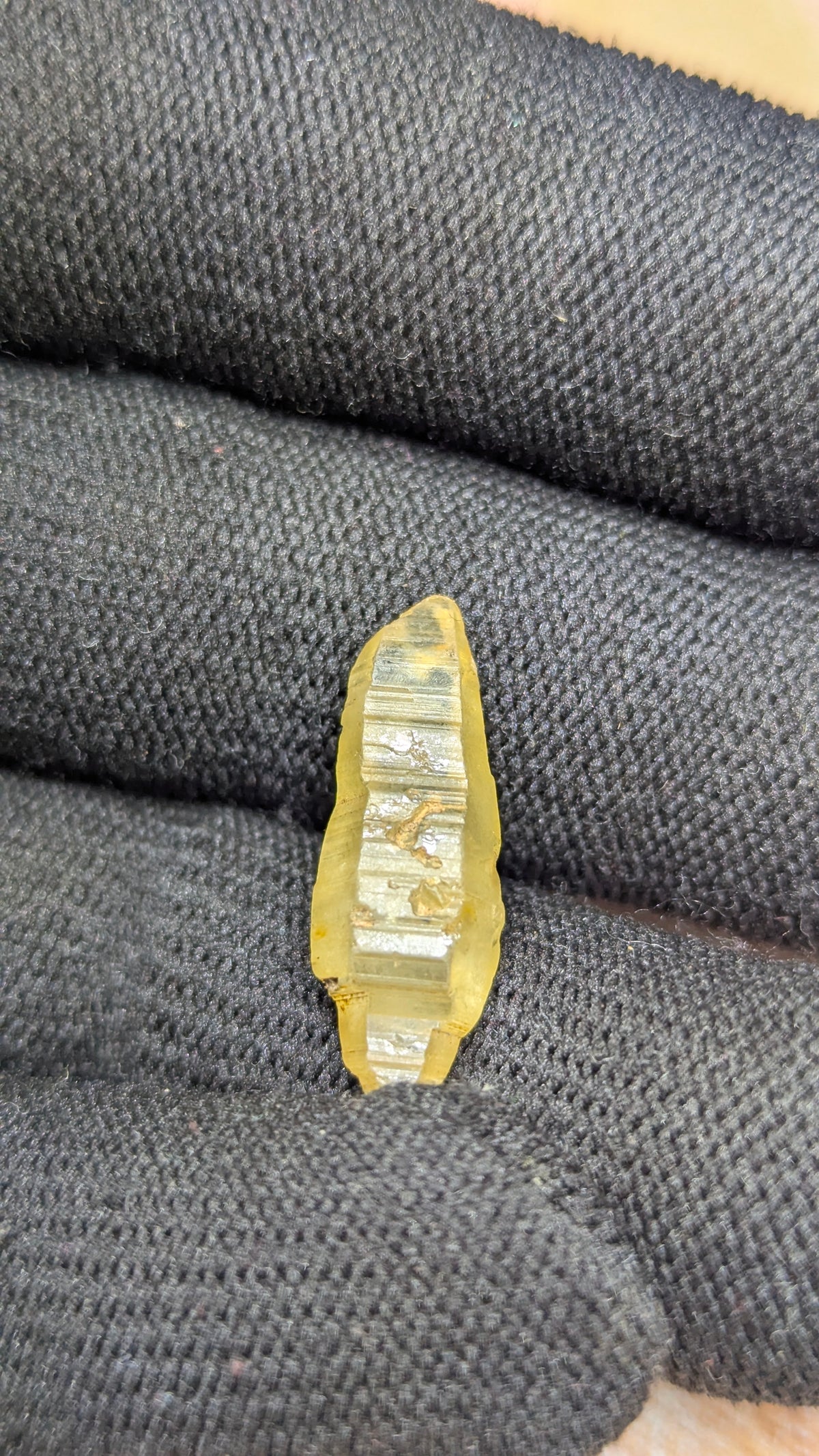 Natural Yellow Sapphire Crystal – 12.44 ct Elongated Form | Unheated Ceylon Crystal | Rakwana Sri Lanka