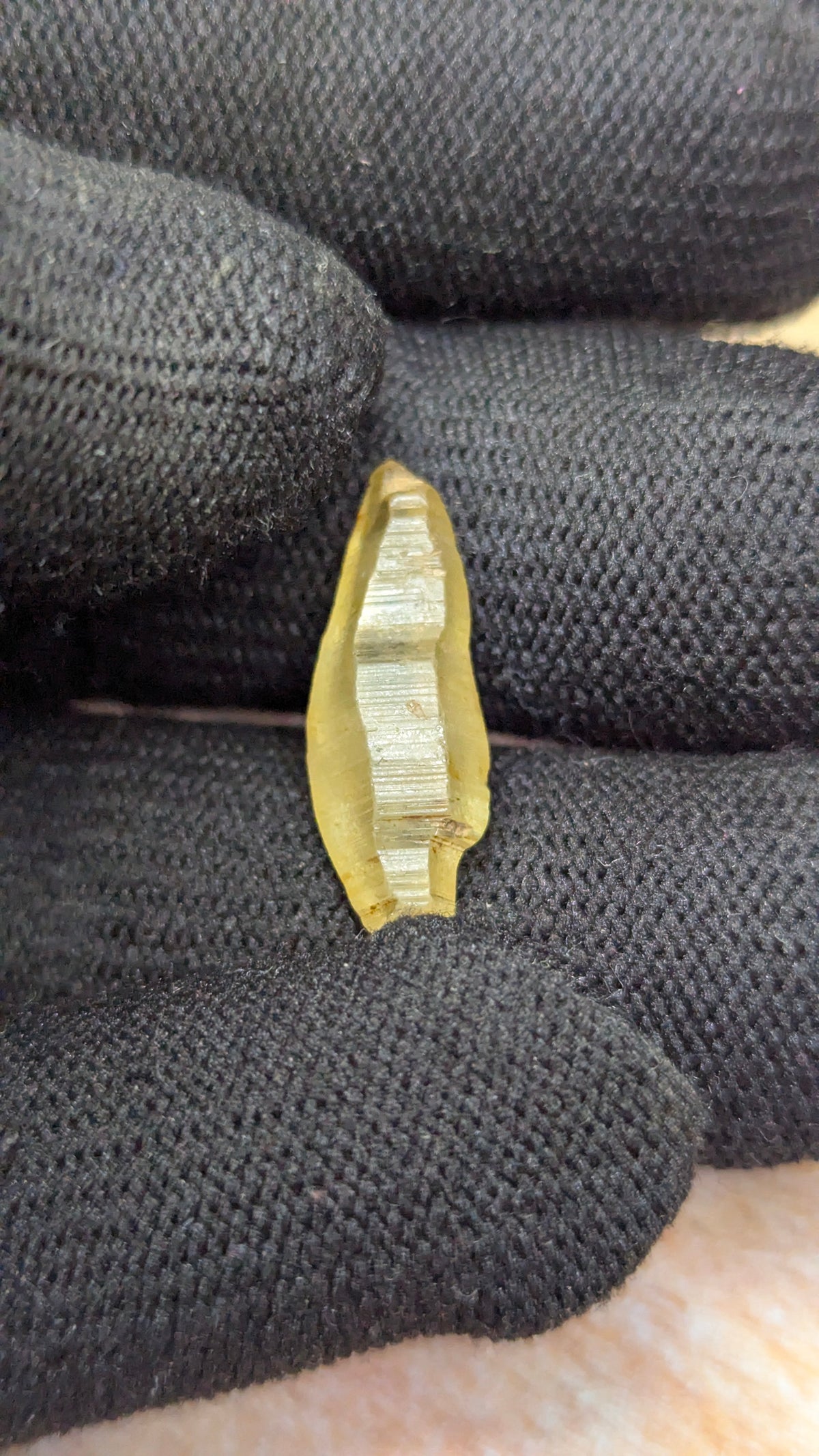 Natural Yellow Sapphire Crystal – 12.44 ct Elongated Form | Unheated Ceylon Crystal | Rakwana Sri Lanka