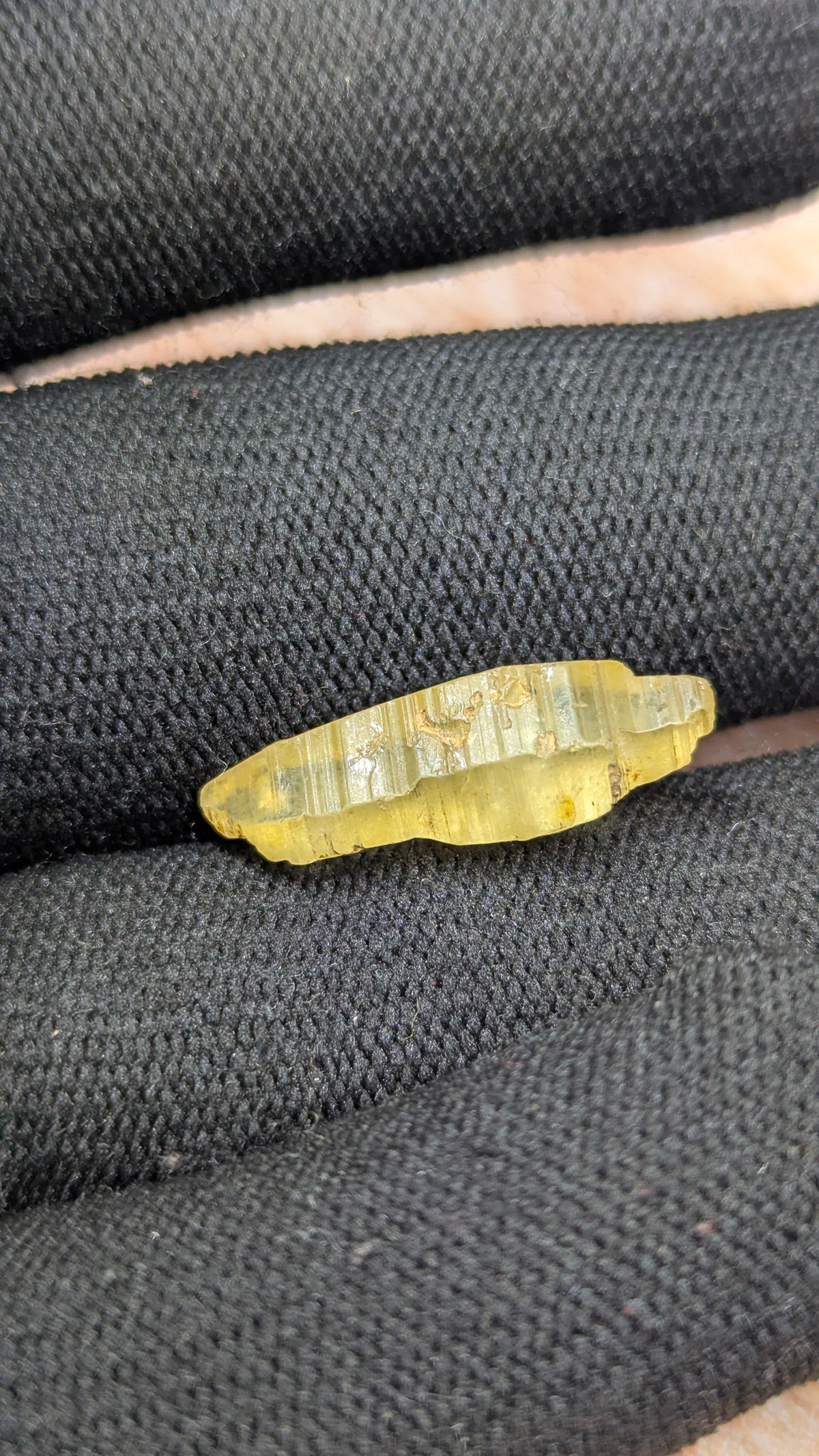 Natural Yellow Sapphire Crystal – 12.44 ct Elongated Form | Unheated Ceylon Crystal | Rakwana Sri Lanka