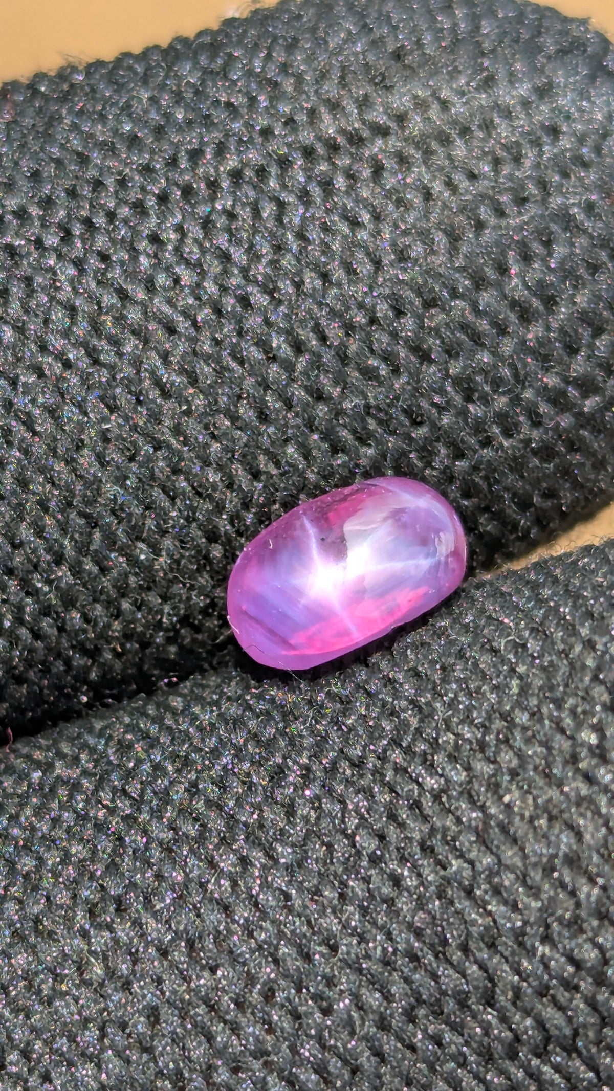 Natural Pink Star Sapphire 1.90ct – Untreated Oval Cabochon | Ceylon
