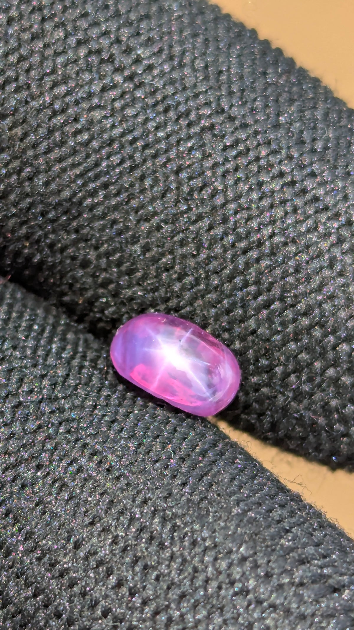 Natural Pink Star Sapphire 1.90ct – Untreated Oval Cabochon | Ceylon