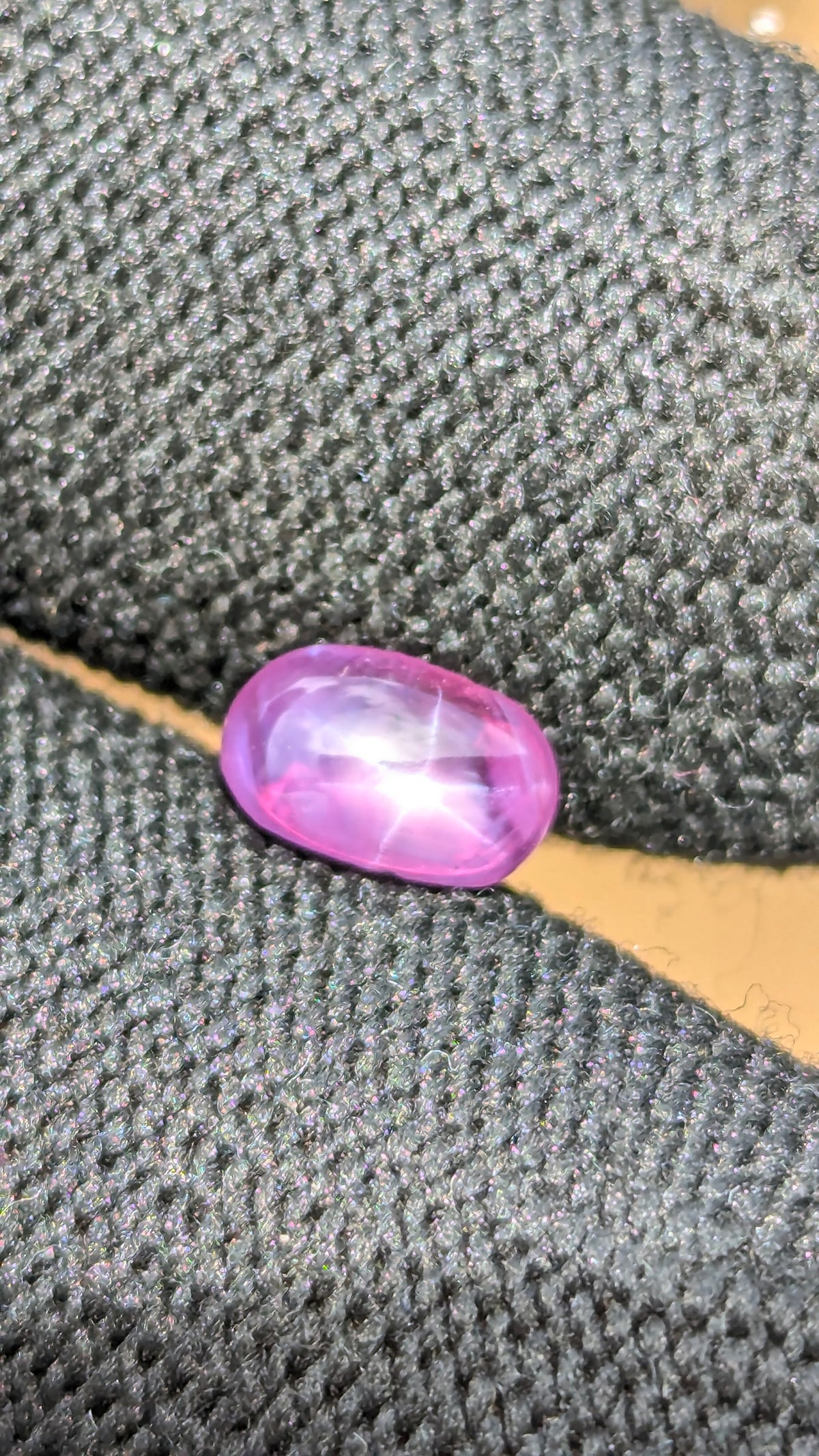 Natural Pink Star Sapphire 1.90ct – Untreated Oval Cabochon | Ceylon