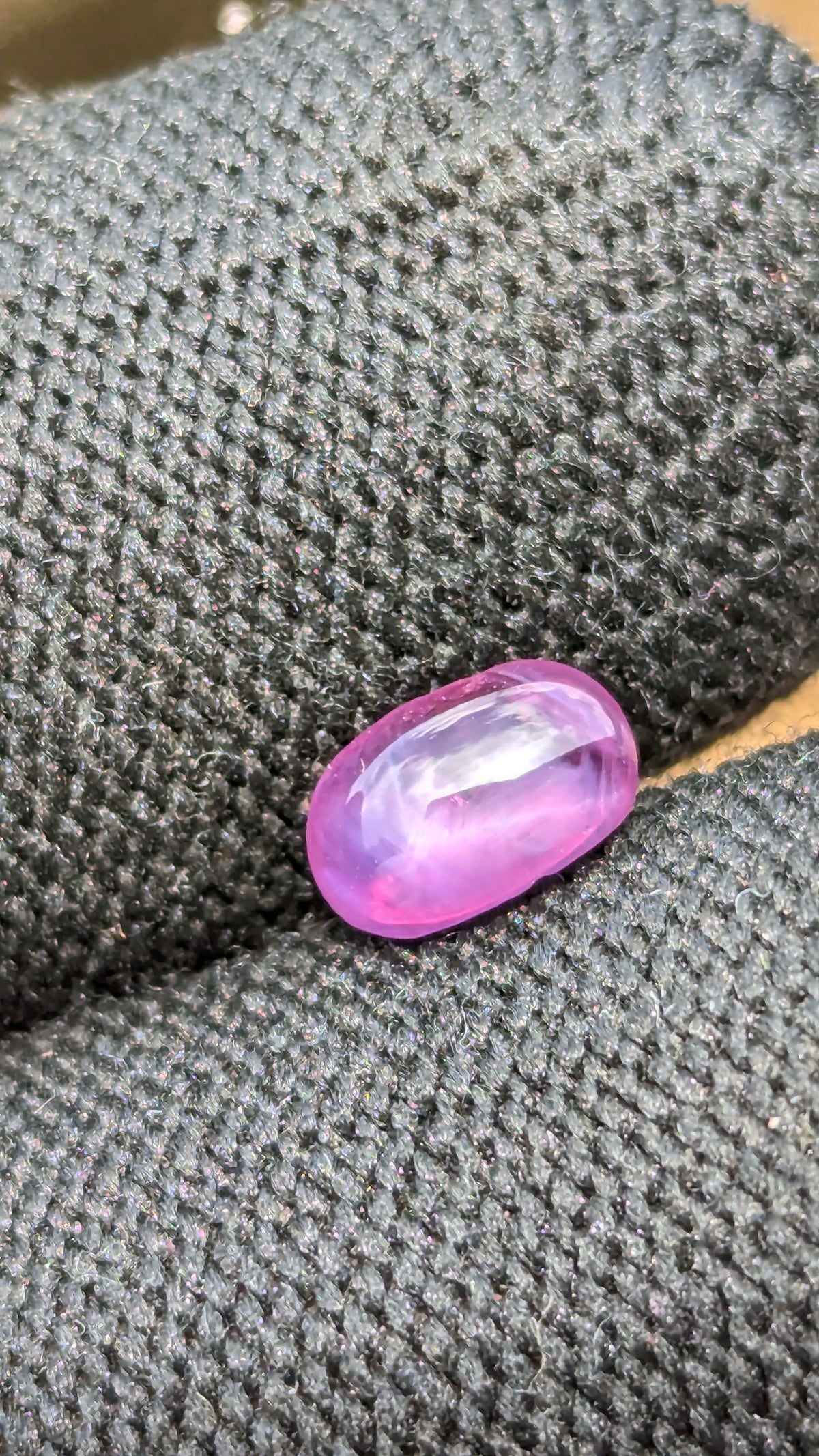 Natural Pink Star Sapphire 1.90ct – Untreated Oval Cabochon | Ceylon