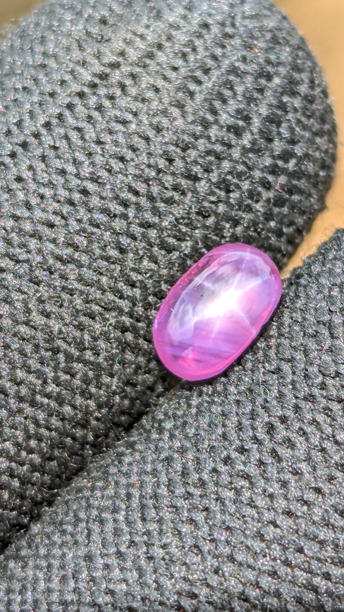 Natural Pink Star Sapphire 1.90ct – Untreated Oval Cabochon | Ceylon
