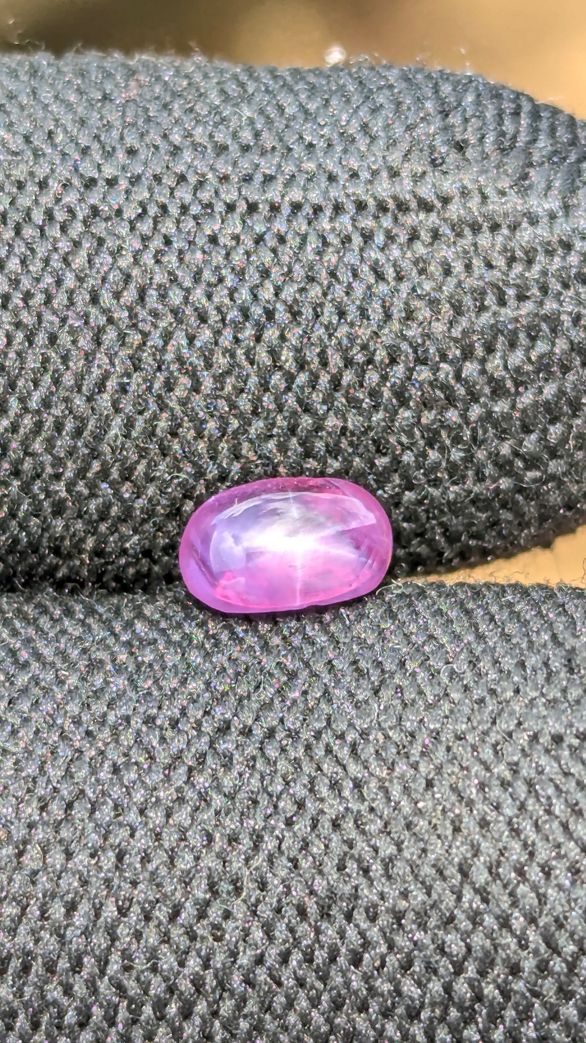 Natural Pink Star Sapphire 1.90ct – Untreated Oval Cabochon | Ceylon