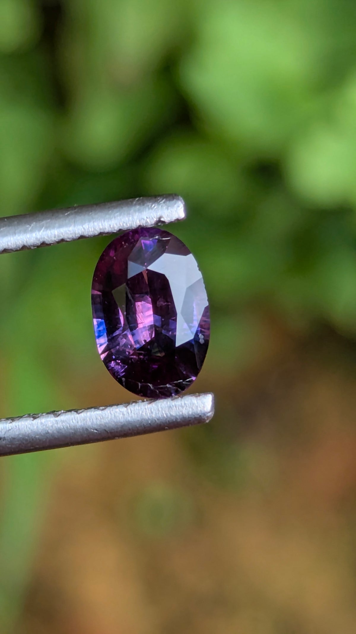 Natural Bicolor Sapphire 0.70 ct — Purple & Pink Oval | GR_644