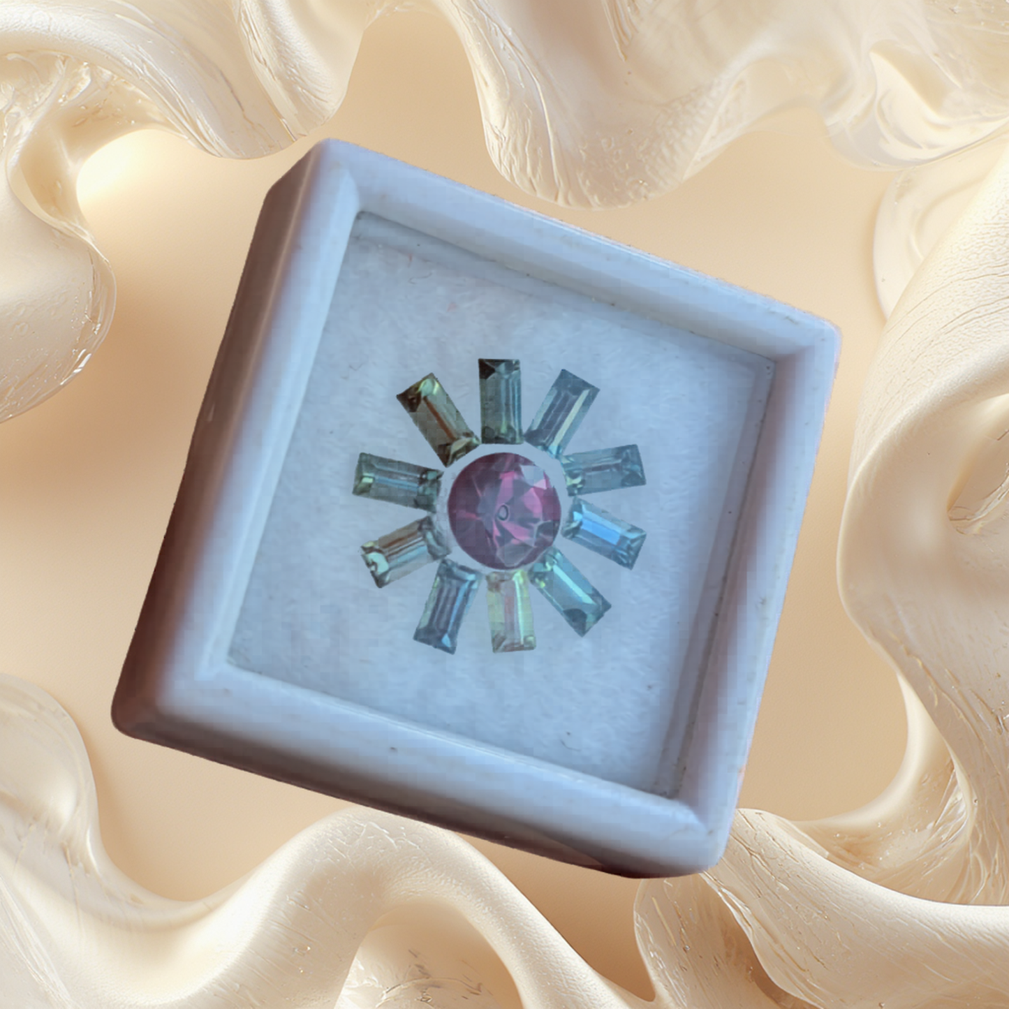 Unheated Natural Sapphire & Garnet Set – 1.72ct Sapphire with 0.70ct Garnet Center